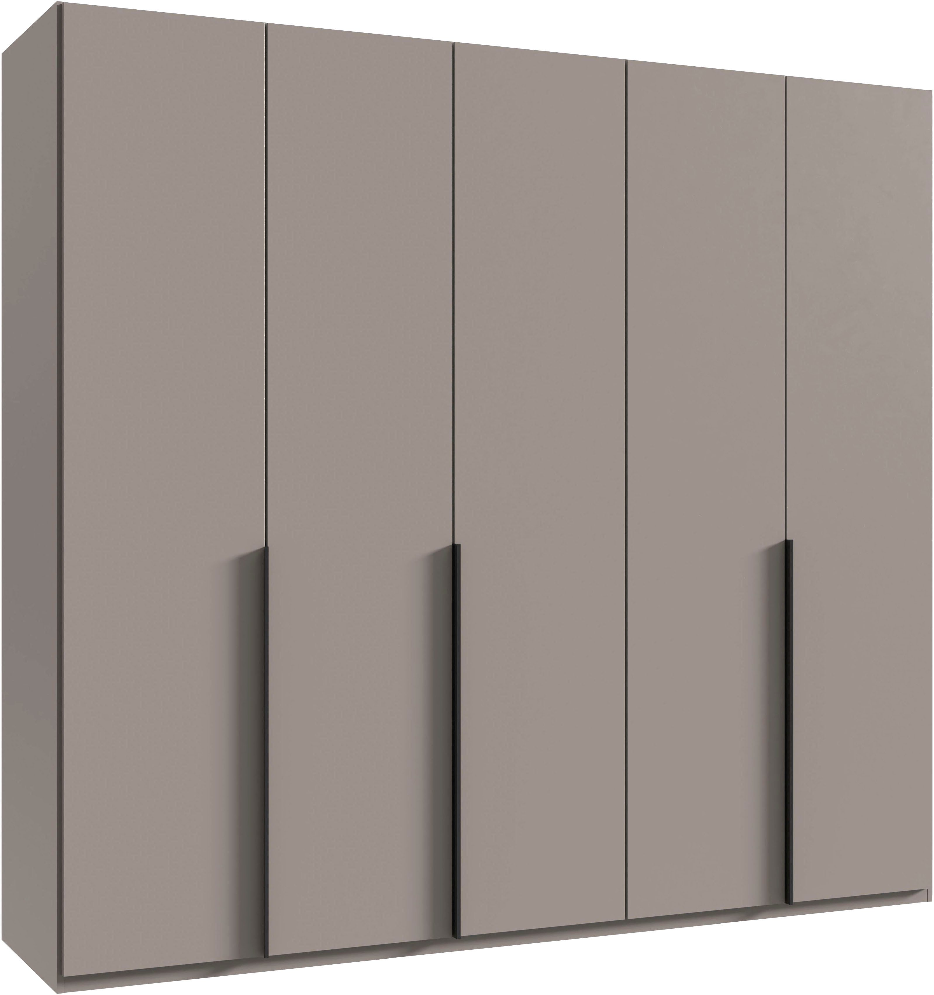 Wimex Kleiderschrank Mugano,in 8 Breiten,3 Höhen,2 Tiefen, viele Farben, Made in Germany (in Basic oder Premium Ausstattung mit 2 weiteren Einlegeböden) mit langen oder kurzen Griffen aus Metall, mit oder ohne Spiegel