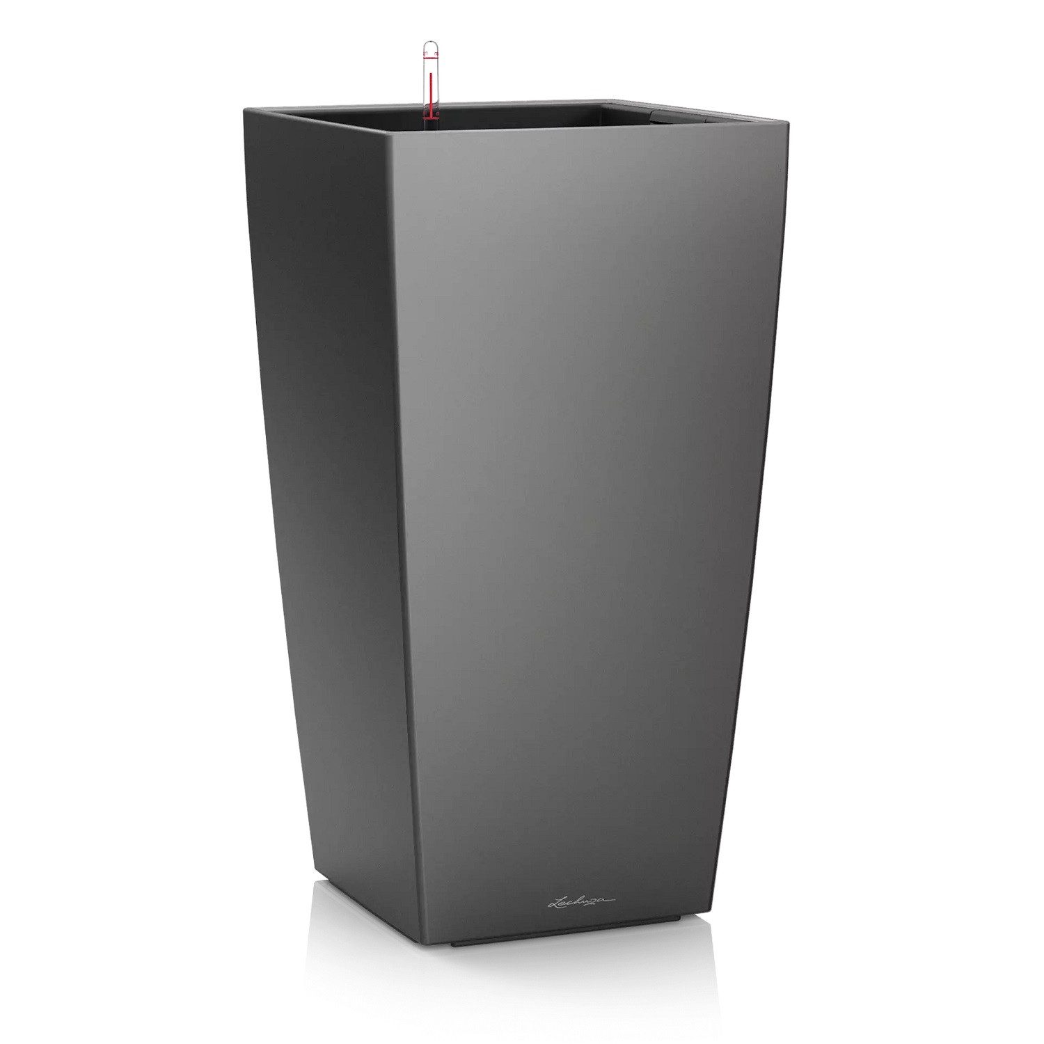 Lechuza® Pflanzkübel Pflanzsäule Cubico 22 anthrazit metallic