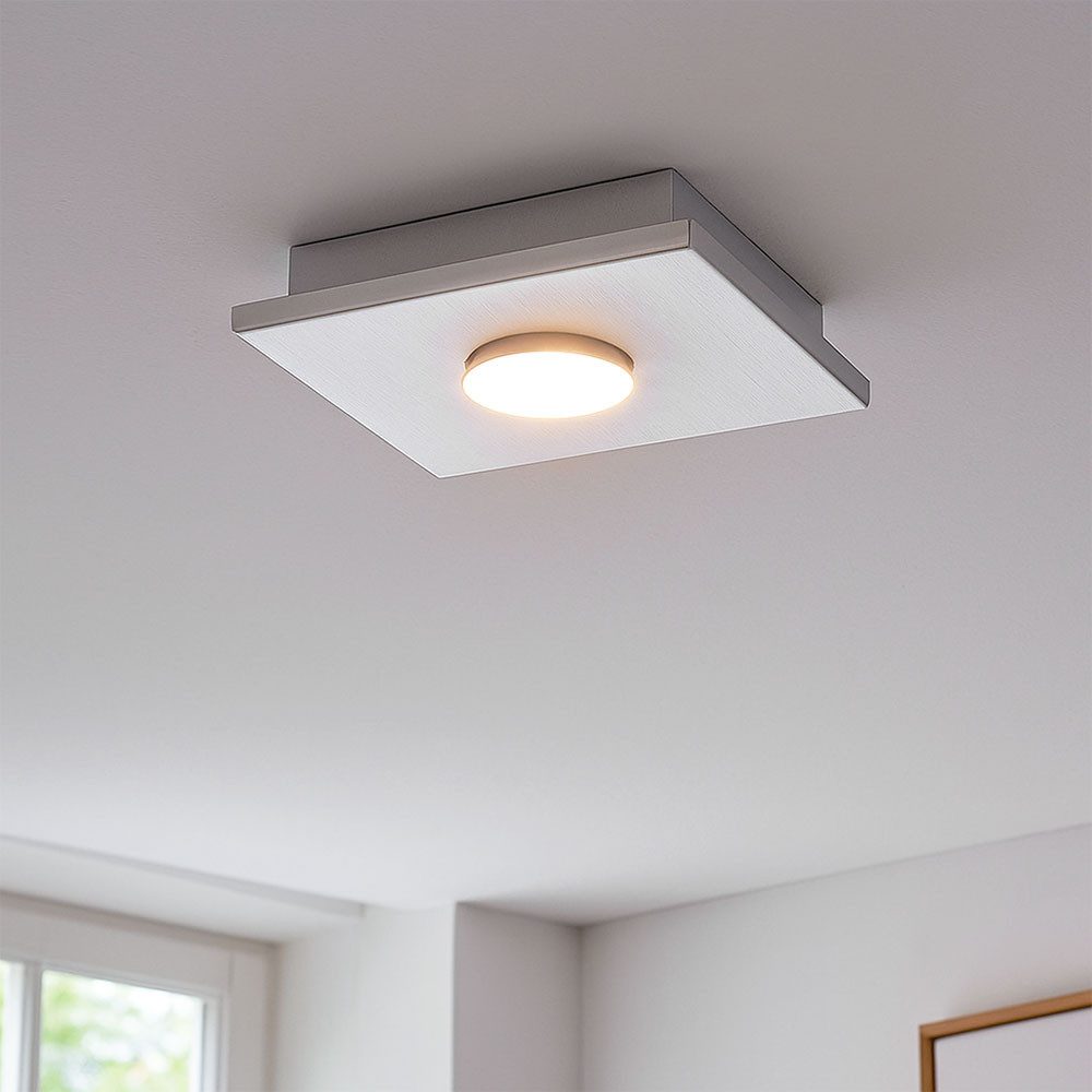 FISCHER & HONSEL LED Deckenleuchte, LED-Leuchtmittel fest verbaut, Warmweiß, Deckenlampe Deckenleuchte LED weiß Wohnraumlampe 3-Stufen 2er Set