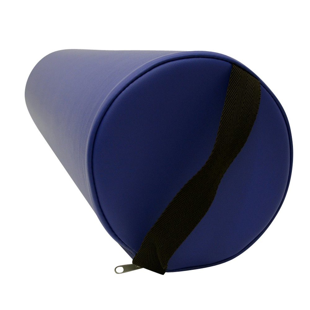 Reißverschluss 2-tlg), - Kunstlederbezug Blau Massagerolle "Super-Soft", inkl. (Set, Duke-Handel Lagerungsrolle, Vollrolle ölabweisender