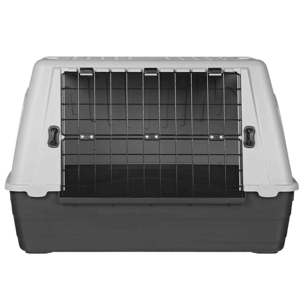 TRIXIE Tiertransportbox Transportbox Journey - schwarz/grau - 77 × 51 × 43 cm