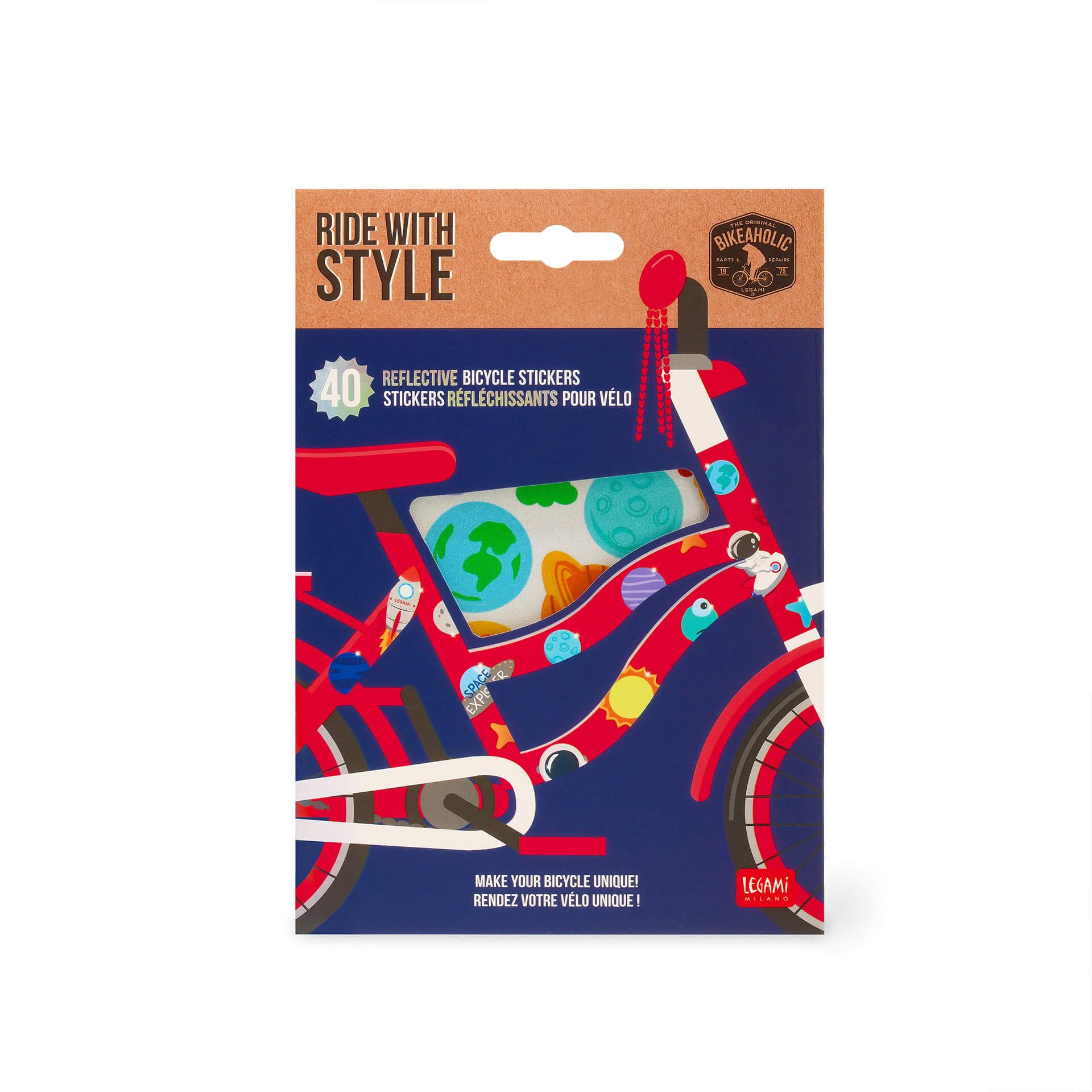 Sticker Reflektierende Fahrradsticker - Ride With Style - Space