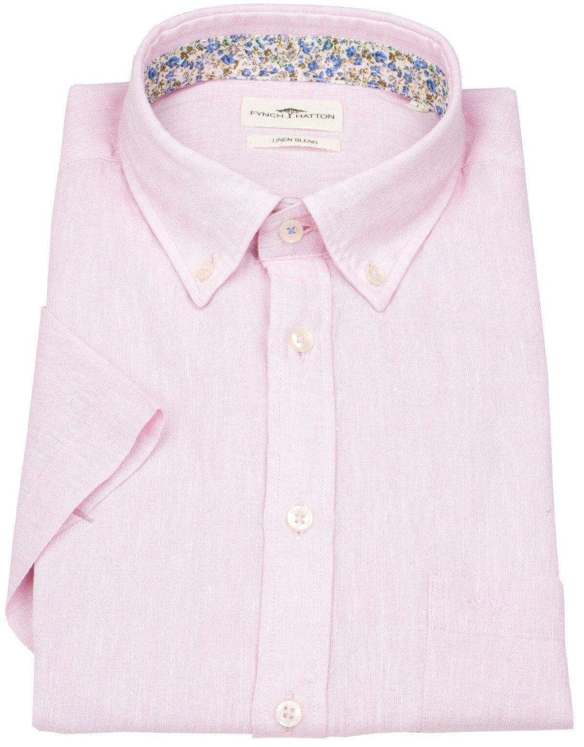 FYNCH-HATTON Kurzarmhemd Button-Down-Kragen günstig online kaufen