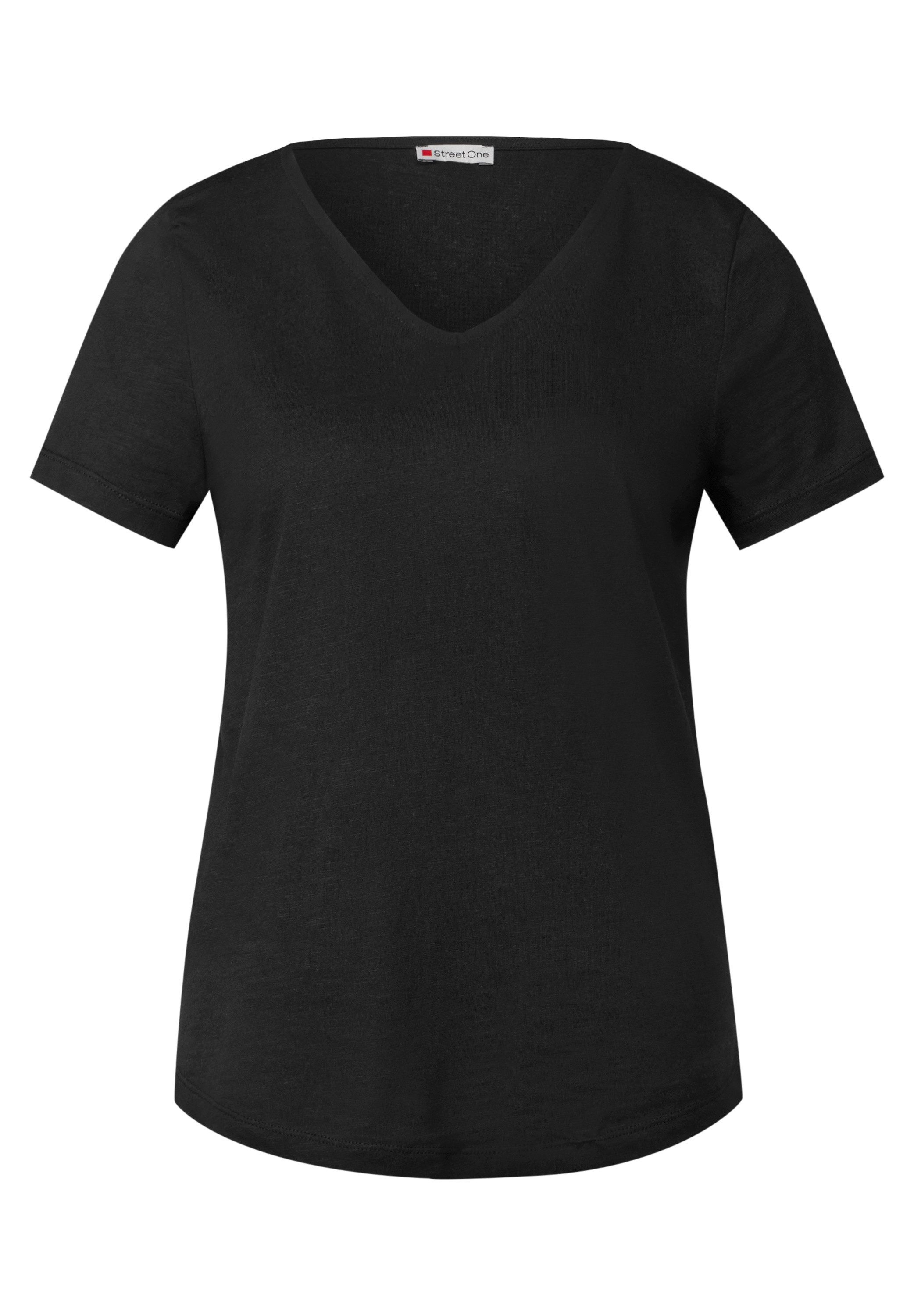 STREET ONE T-Shirt mit V-Ausschnitt