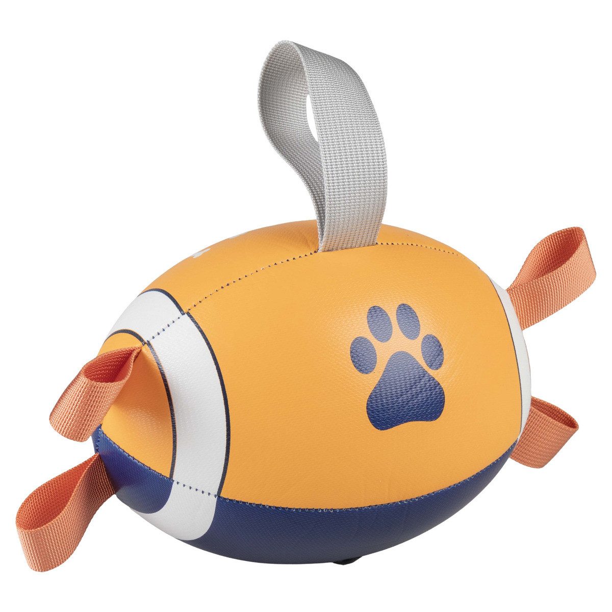 DUVO+ Wasserspielzeug Hundespielzeug Rugbyball mit Pumpe orange/blau
