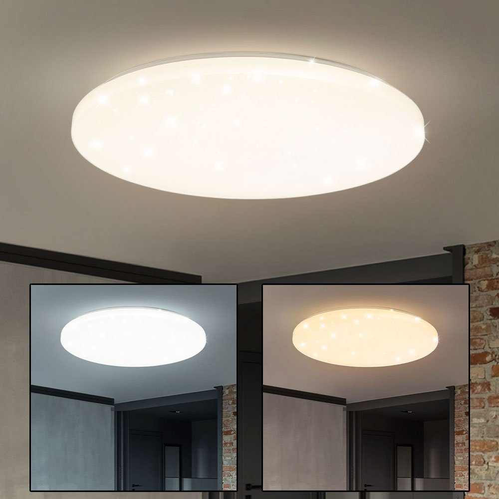 Deckenleuchte Deckenlampe LED Holz Designlampe Esszimmerlampe rund LED 45 Watt 