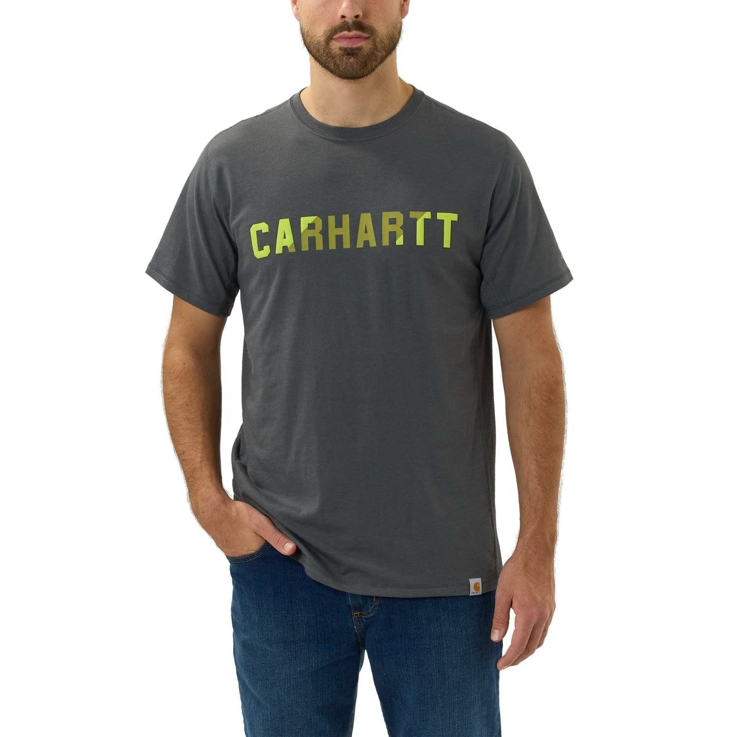 Carhartt T-Shirt Carhartt FORCE FLEX BLOCK LOGO T-SHIRTS S/S 105203 (1-tlg)