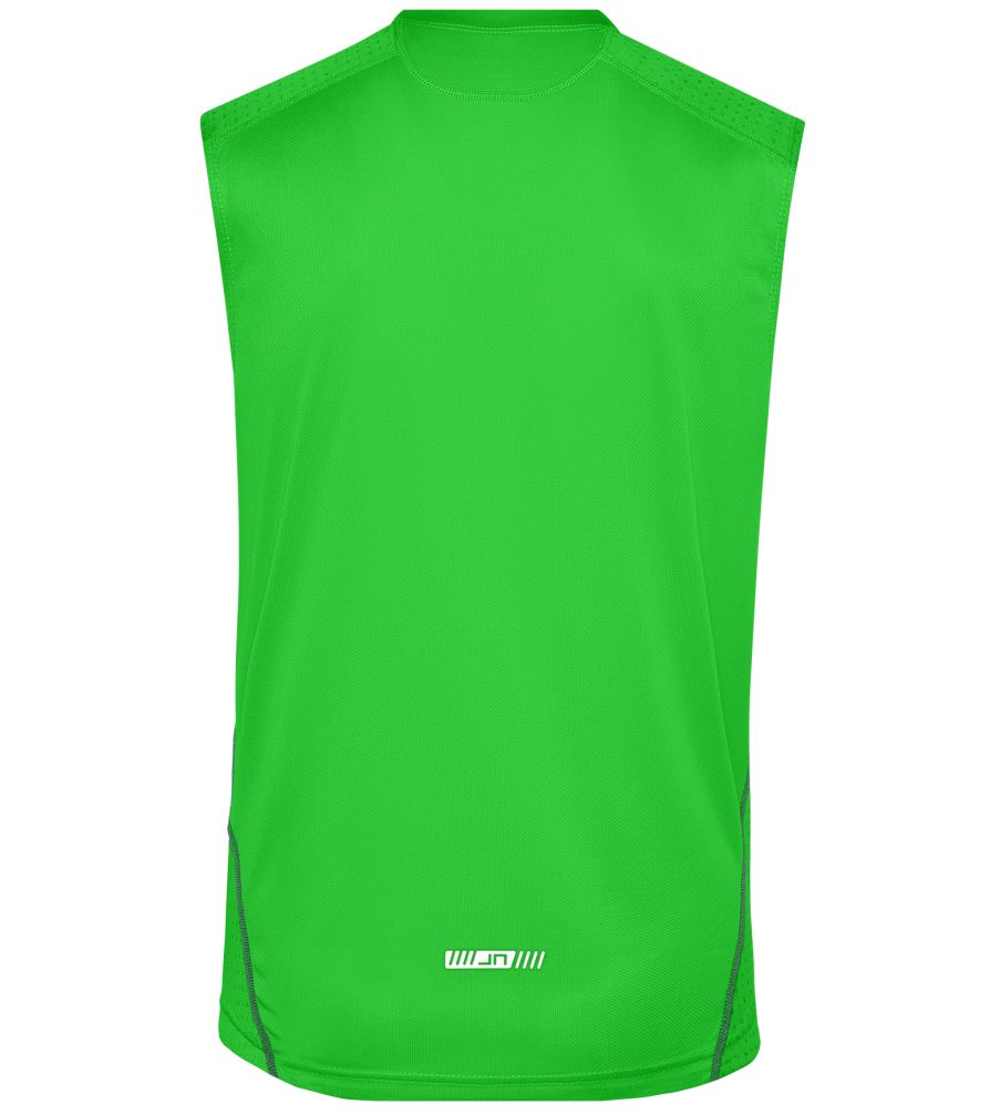 James & Nicholson Lauftop Doppelpack Top 2er-Pack) aus Funktionspolyester Herren Lauf Sportliches green/iron-grey JN470 (Doppelpack