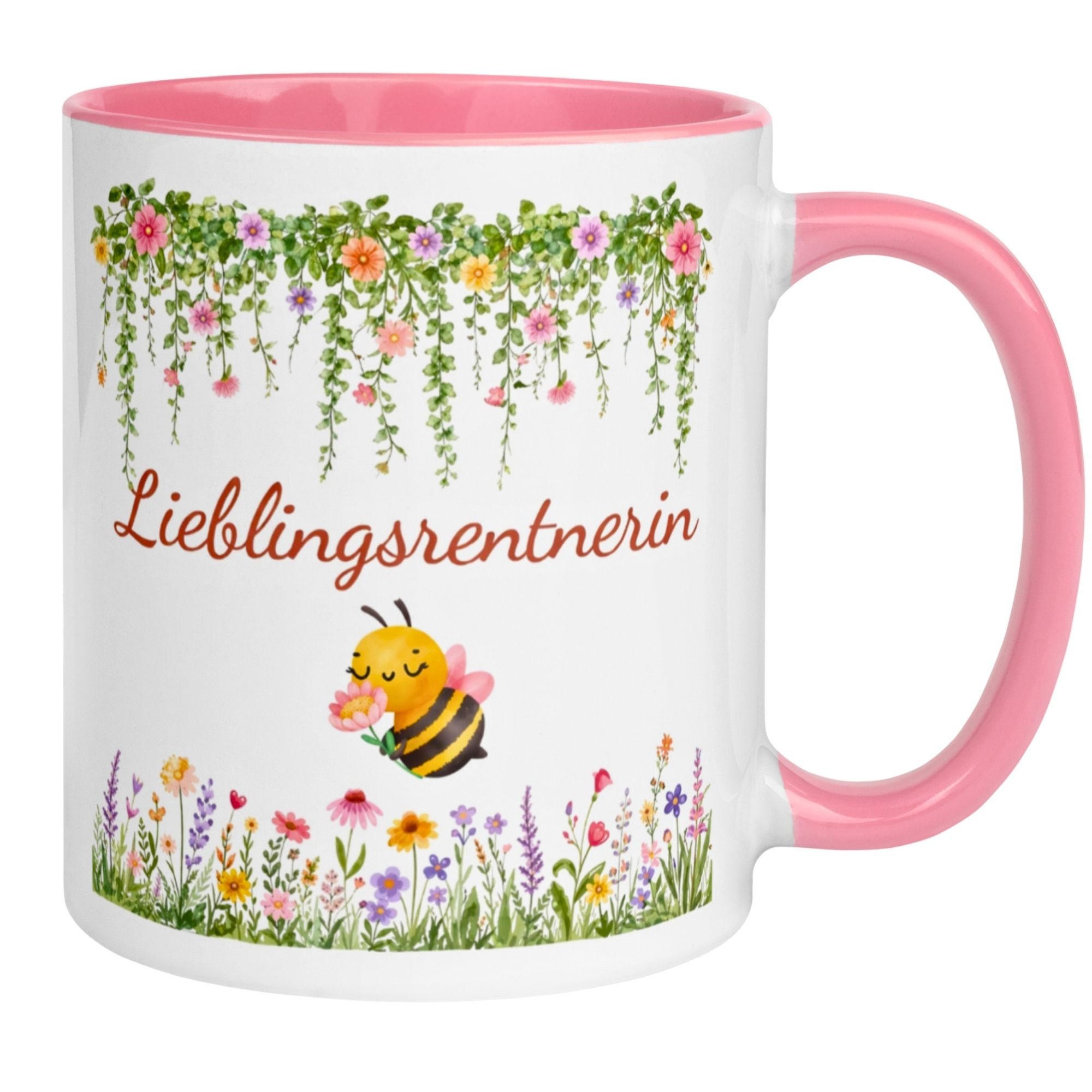 Momentals Tasse Rente Frau – „Lieblingsrentnerin“ – Geschenk Rentnerin Renteneintritt, Gratis Versand · Links-&Rechtshänder · Spülmaschinenfest