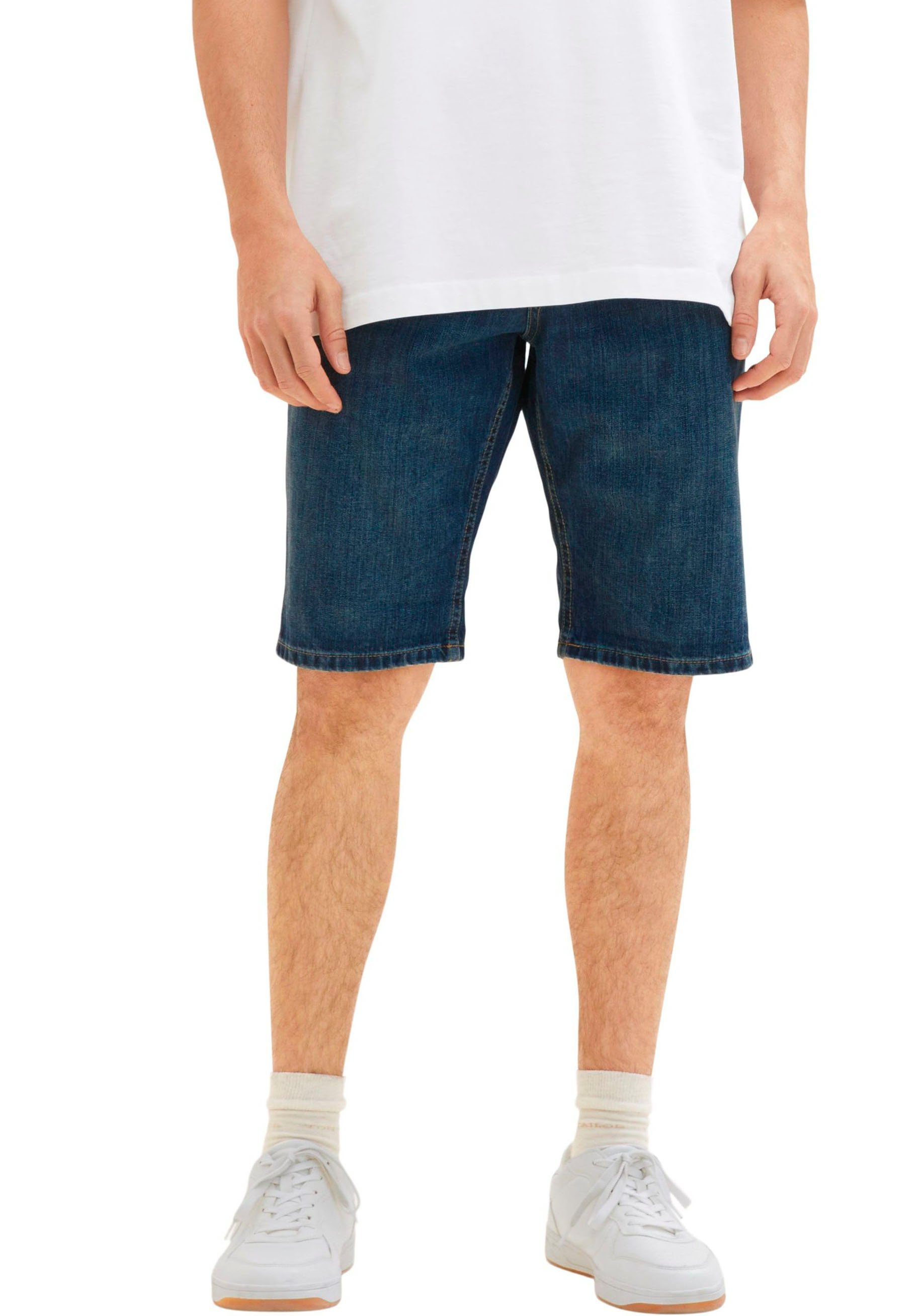 TOM TAILOR Jeansshorts Josh 5-Pocket Form in blue tinted