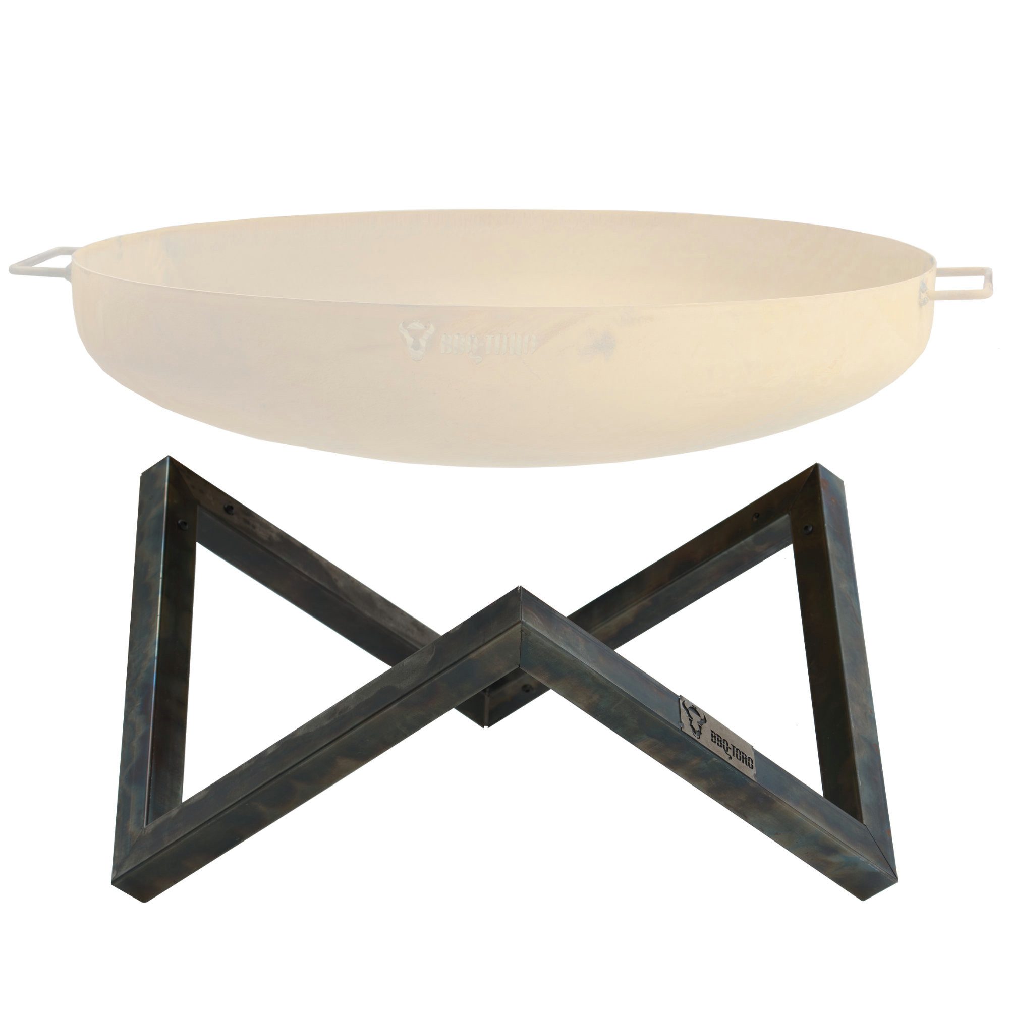 BBQ-Toro Feuerschale Karbonstahl Feuerschalen Gestell für Ø 60 cm Feuerschalen