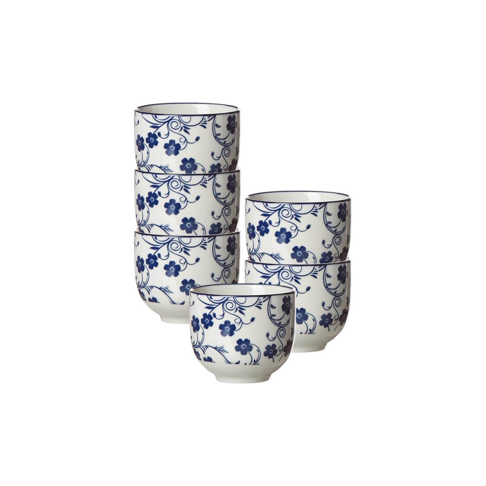 Ritzenhoff & Breker Tasse Royal Sakura Teebecher 150 ml 6er Set, Porzellan