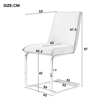 BlingBin Esszimmerstuhl Lounge-Sessel (2 St), Diamant-Rücken-Design