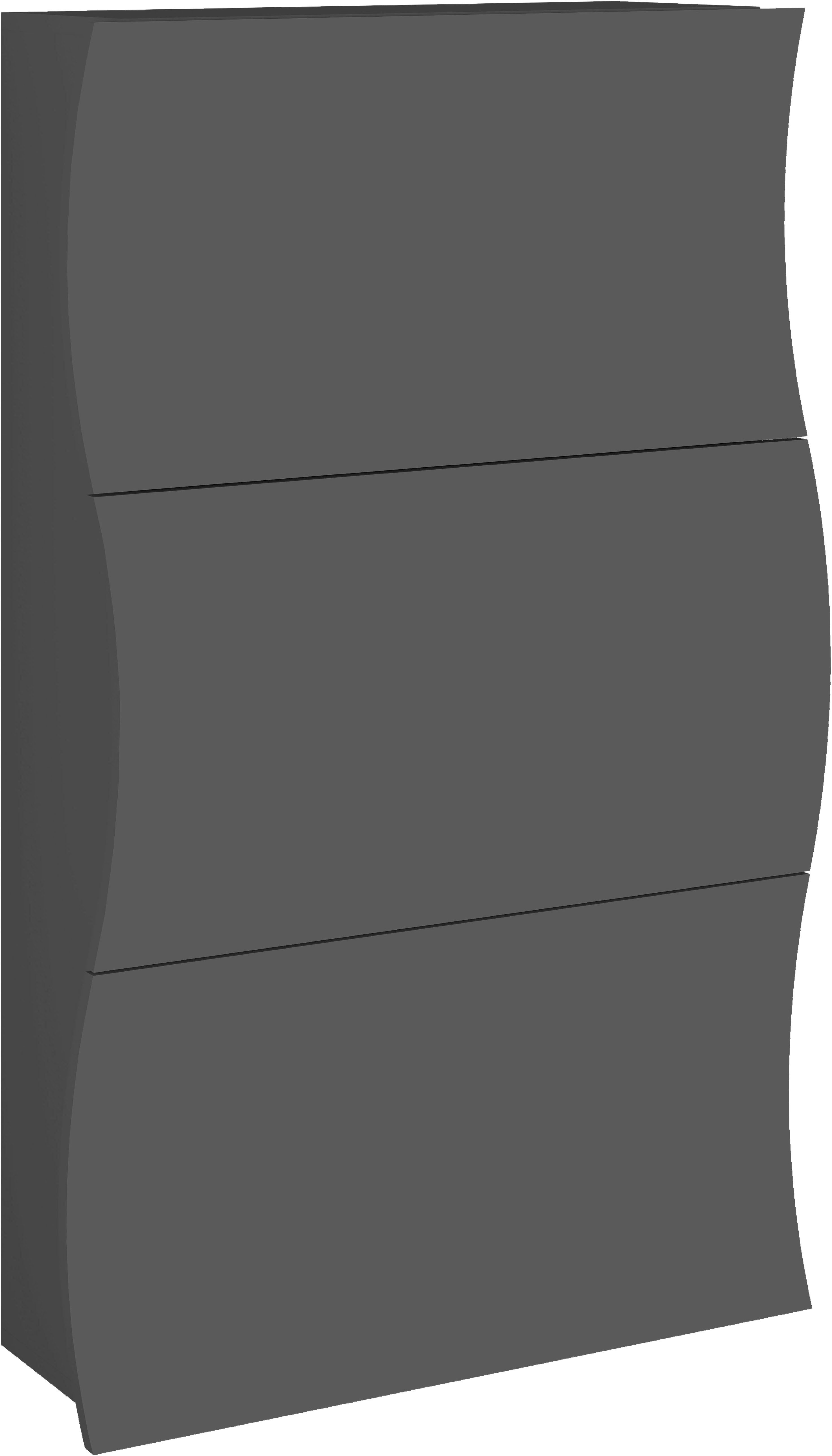 Home affaire Schuhschrank Schuhschrank mit Klappen / Schuhkommode, Höhe 121 cm onda 71 cm breit, Anthrazit,mit 3 klapptüren, made in italy