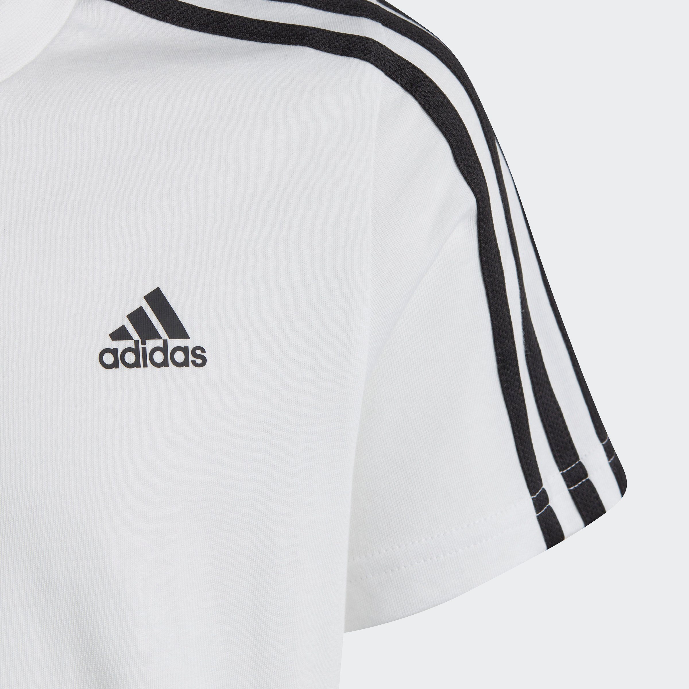 adidas TEE Black 3S Sportswear / T-Shirt White U