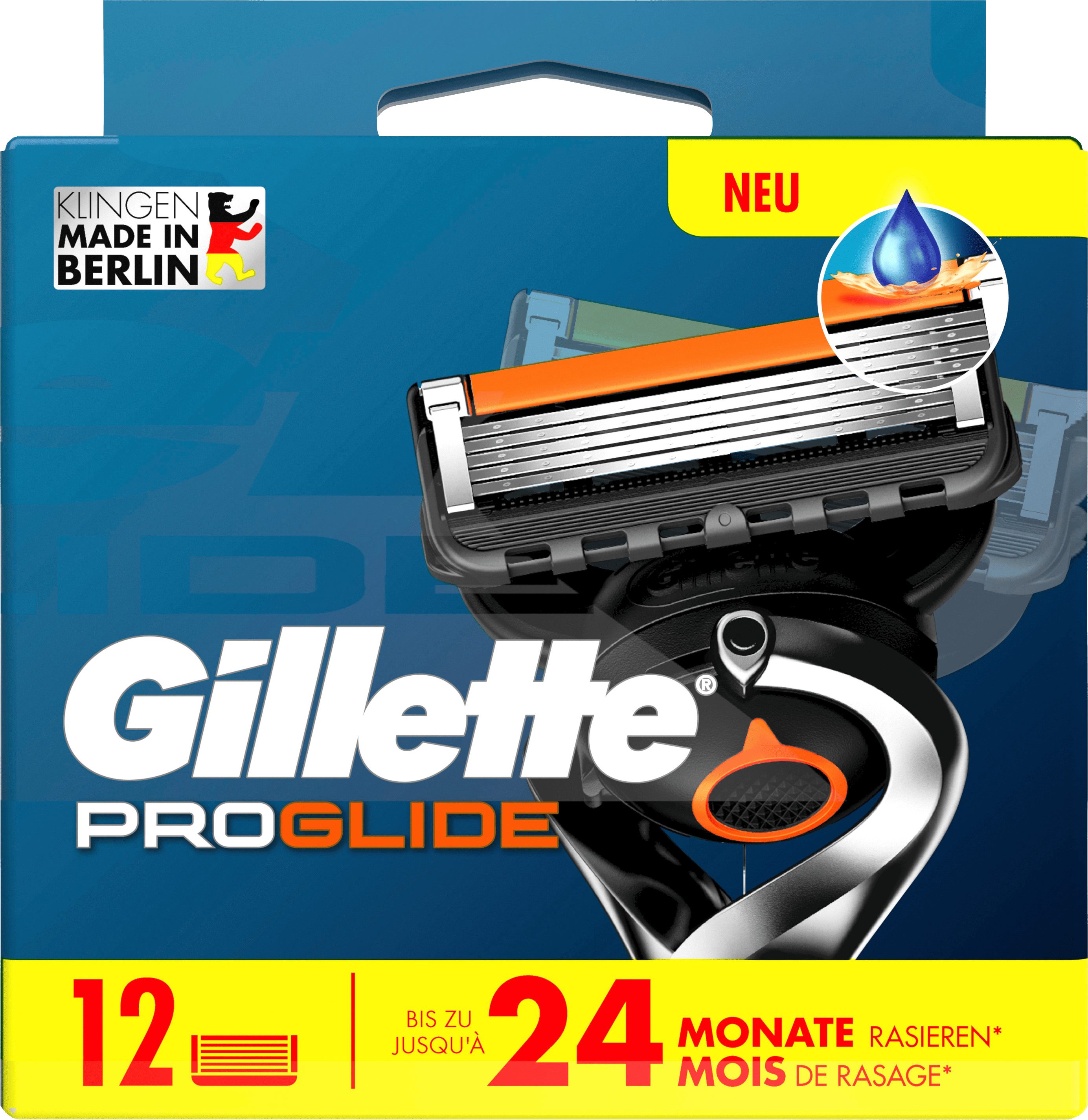 Gillette Rasierklingen ProGlide, 12-tlg., 12er Pack