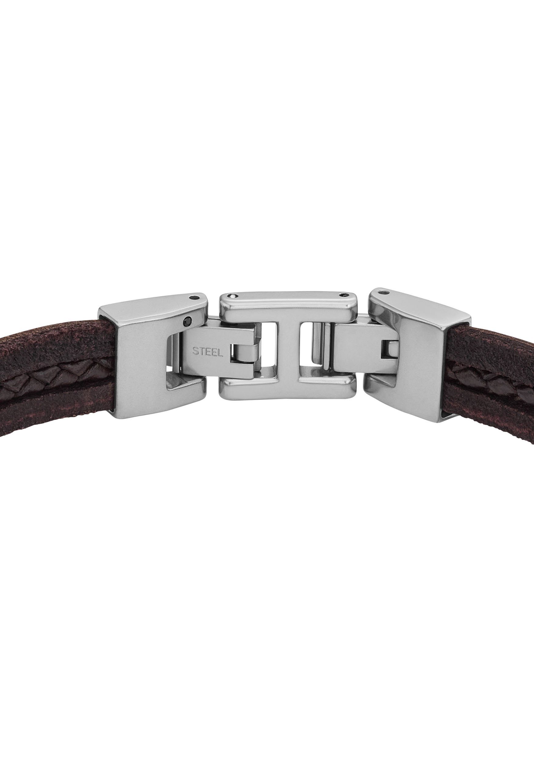 Fossil Armband Schmuck Geschenk Edelstahl Leder Armschmuck JEWELRY
