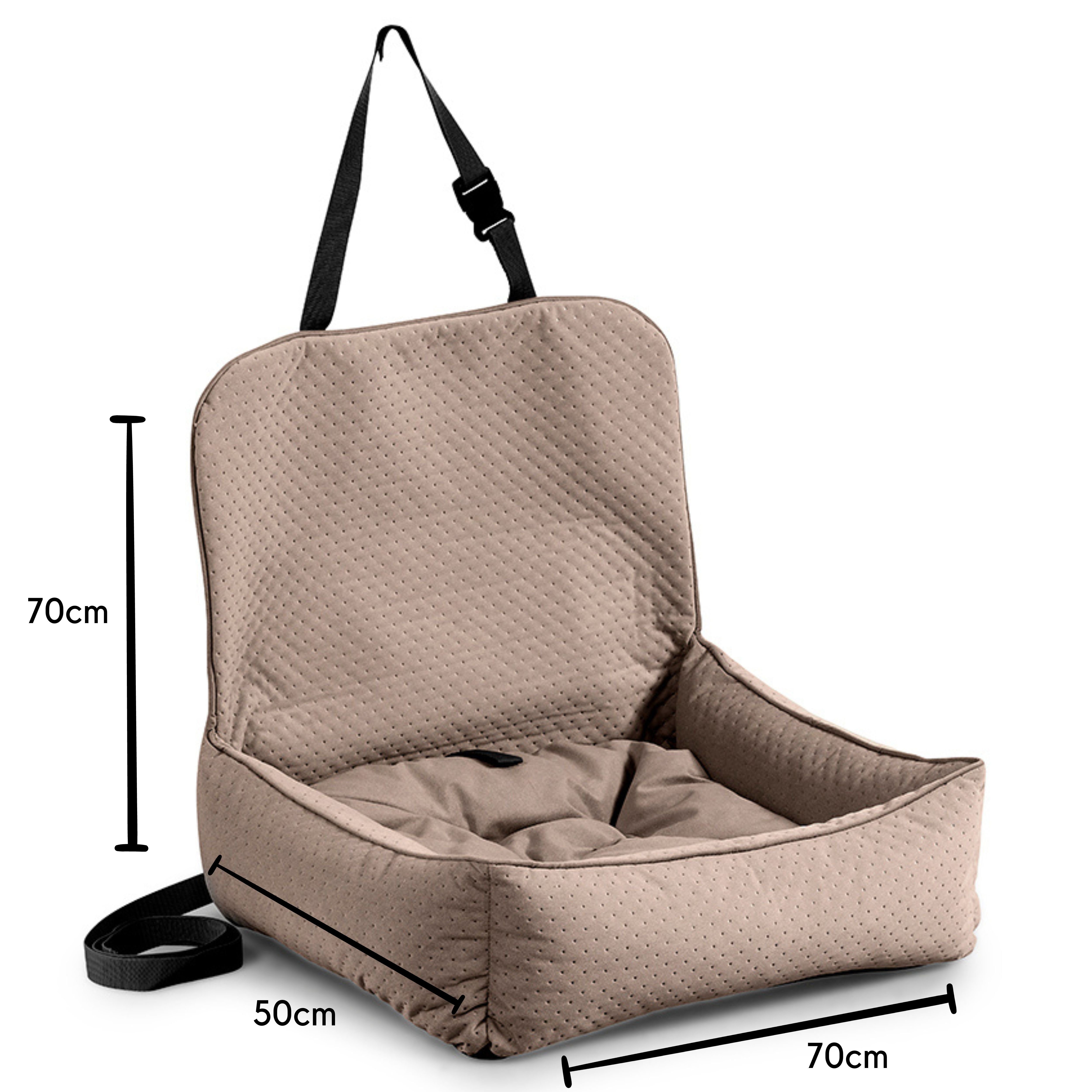 FAVRE Tier-Autobett Hunde-Autositz Tierbett Hundekissen fürs Auto, 70x70x50 günstig online kaufen