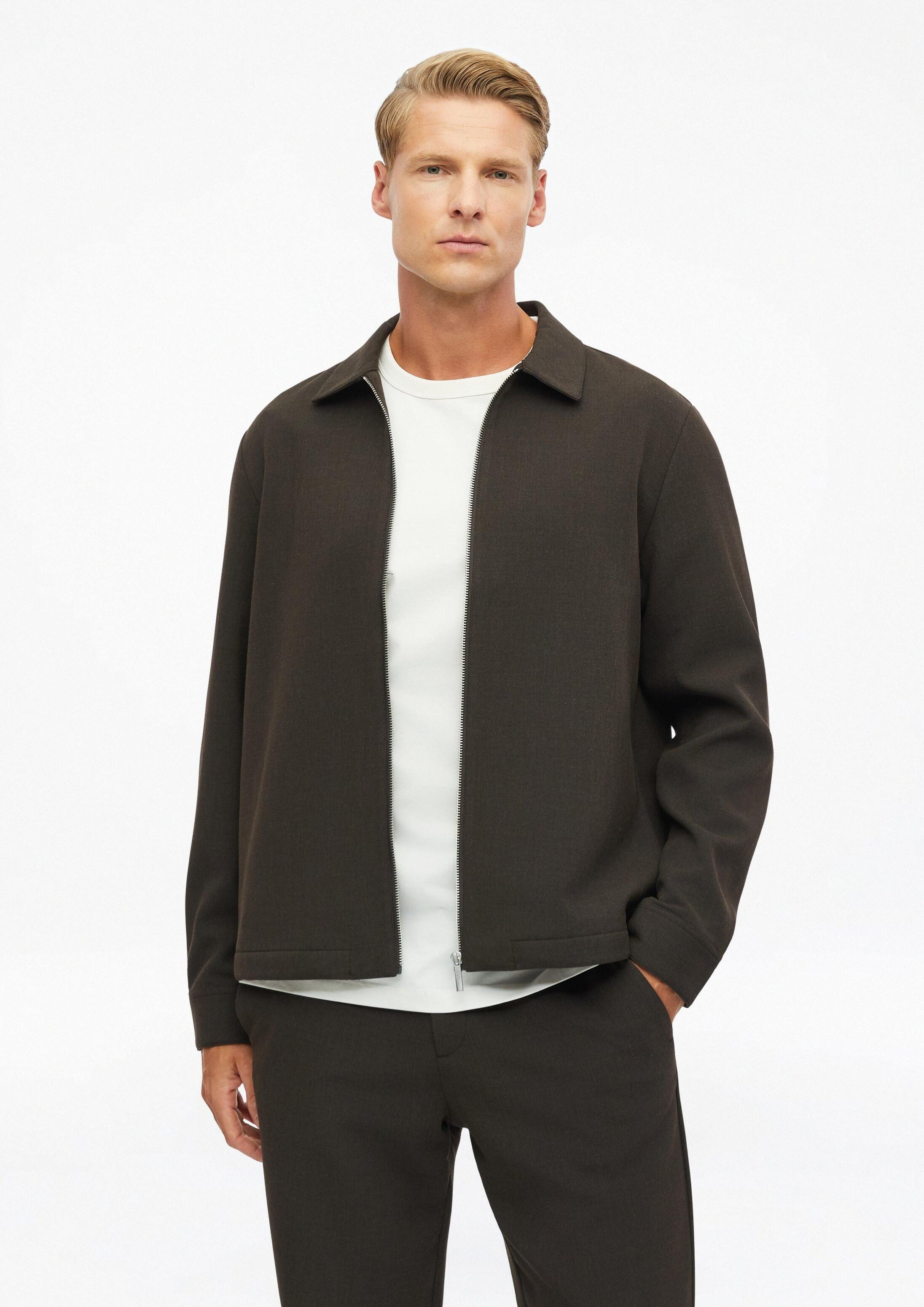 s.Oliver Funktionsjacke Indoor-Jacke Jacke in Wolloptik mit Eingrifftaschen