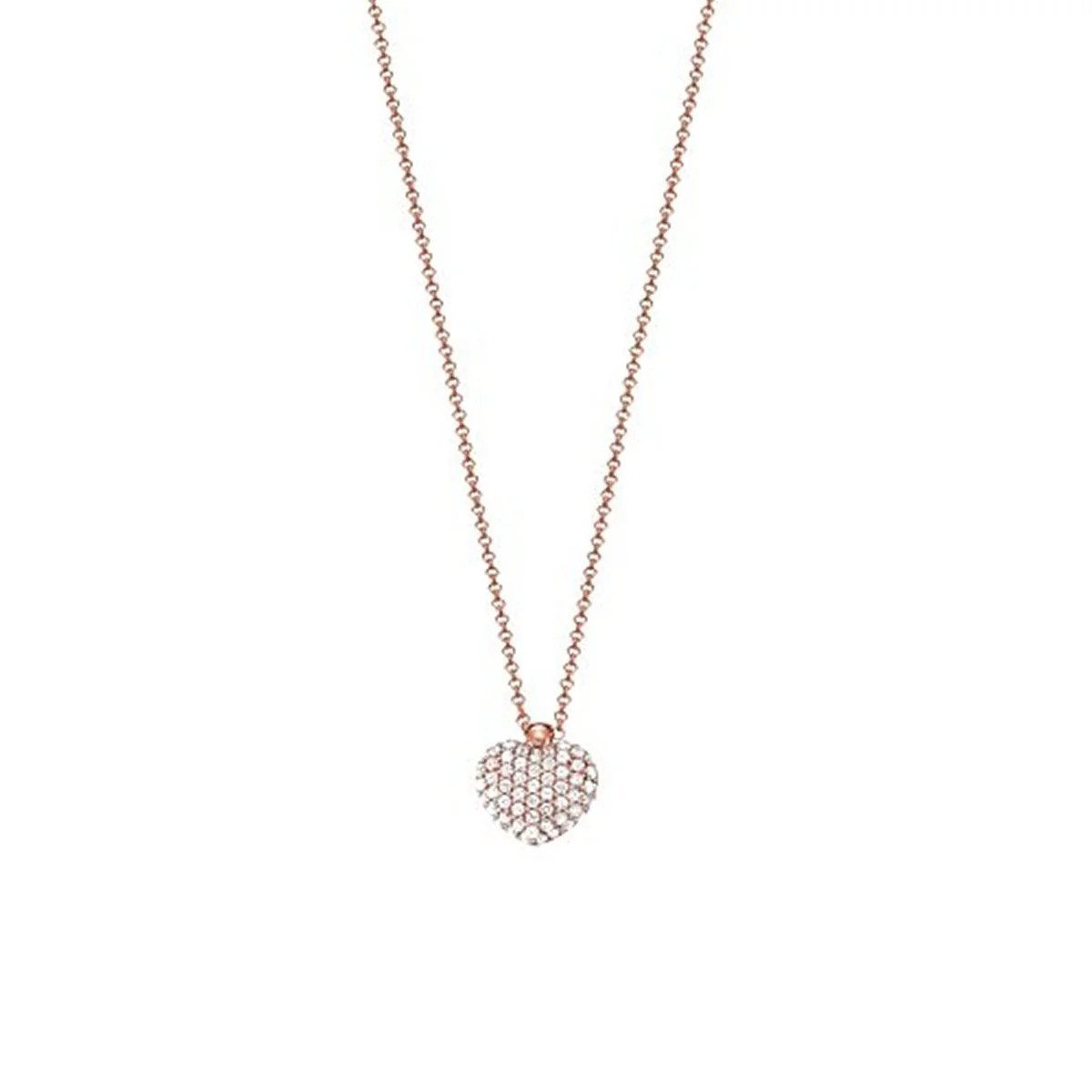 Esprit Collection Collier Euphoria Magna Rose Silber Rosegold 42cm - ELNL92790B420
