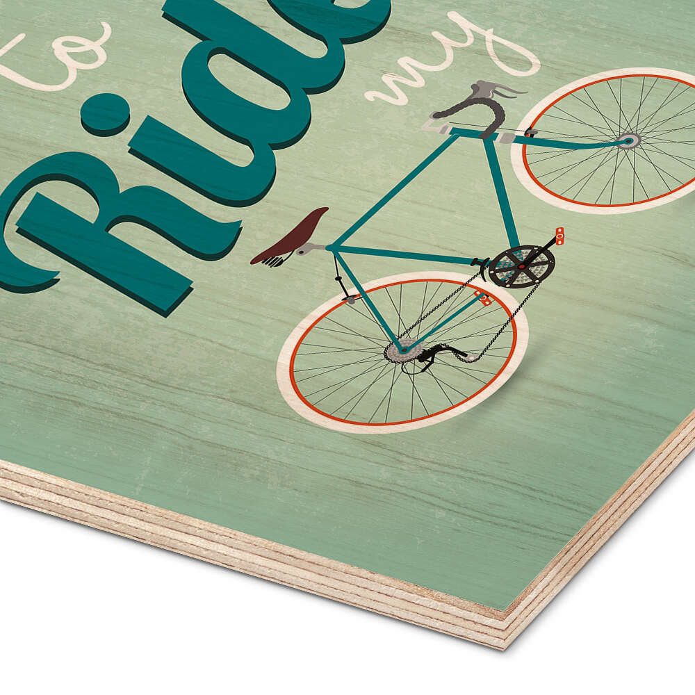 Posterlounge Wandbild I want to ride my bike, Editors Choice, erhältlich als Poster, Leinwandbild, Wandsticker oder Acrylglasbild