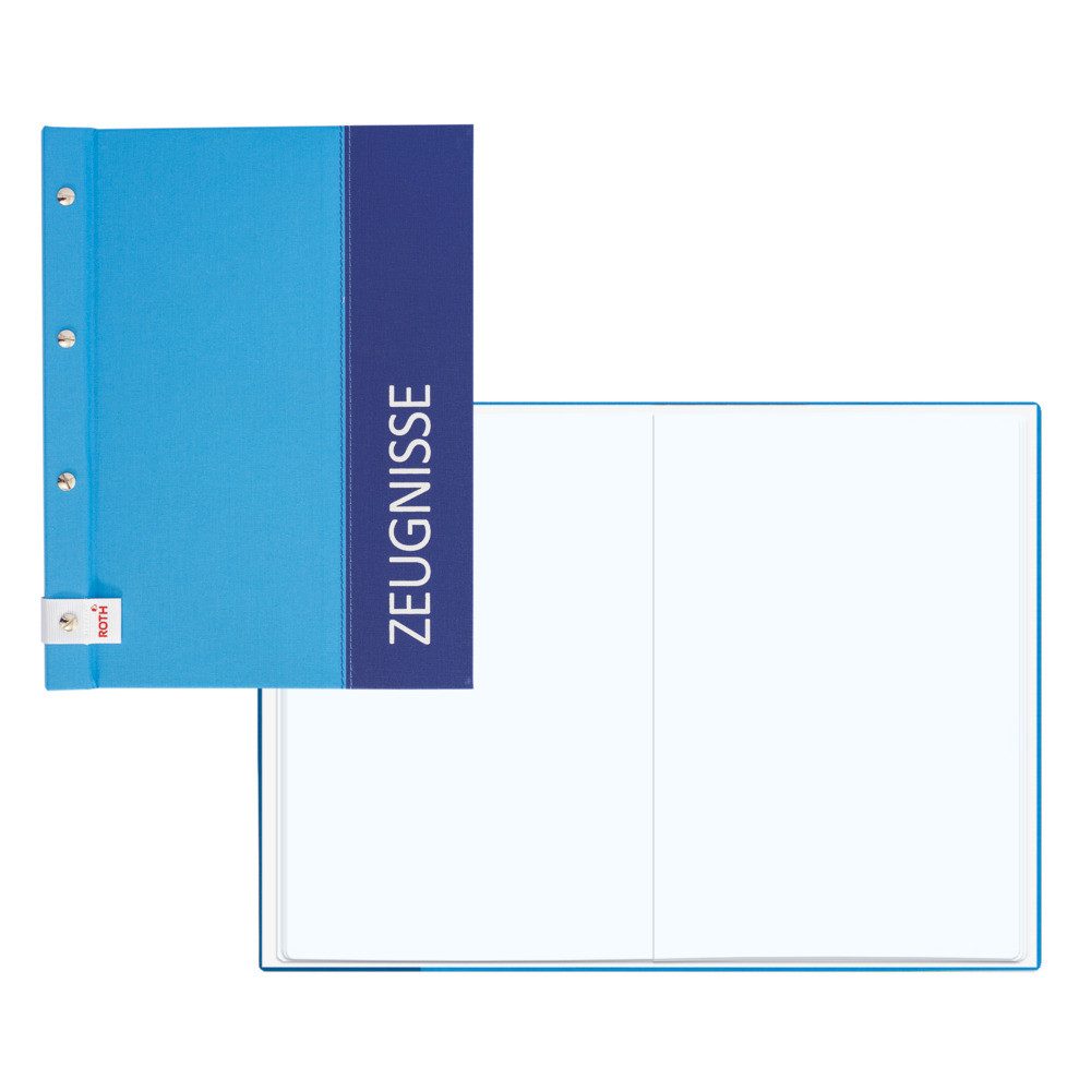 Roth Organisationsmappe Roth Zeugnismappe Spectrum 12 Einlagen blau DIN A4