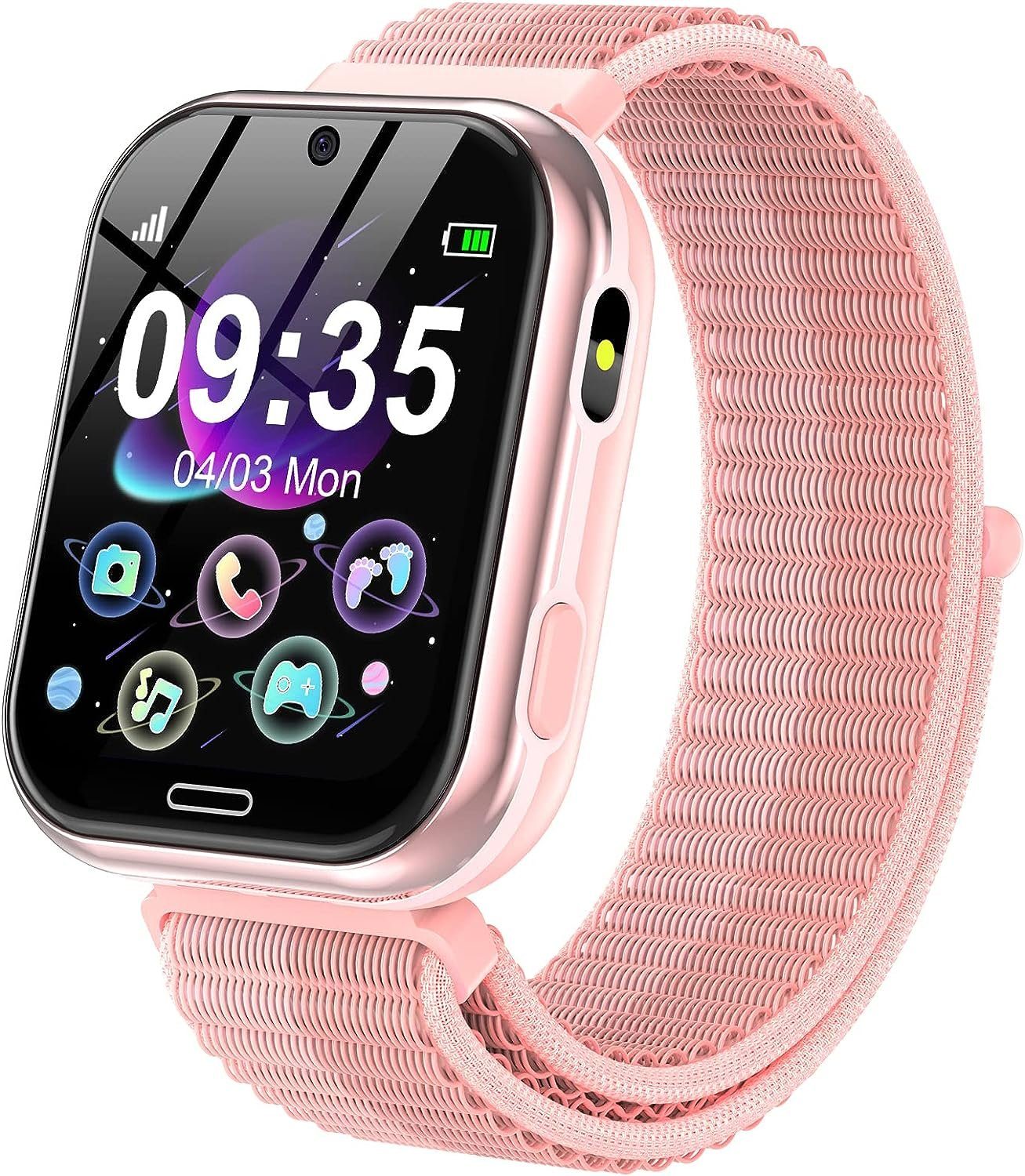 Ucani Smartwatch (1,69 Zoll), Kinder Smartwatch Spiele Anruf Schrittzähler  Geschenk 3-12 Jahre | Smartwatches