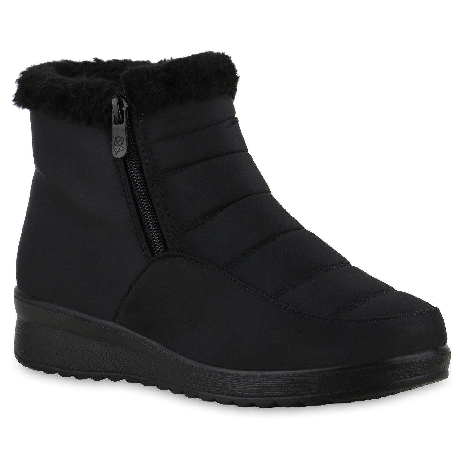 VAN HILL 841408 Winterstiefelette Damen Warm Gefüttert Winter Boots Bequem günstig online kaufen