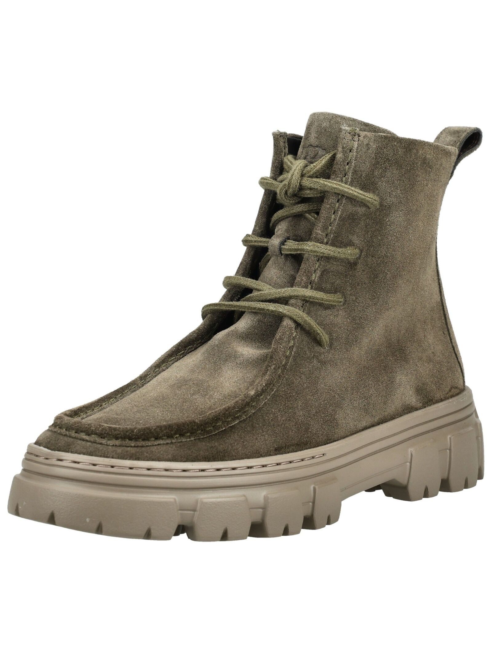 Paul Green Stiefelette Veloursleder Schnürstiefelette