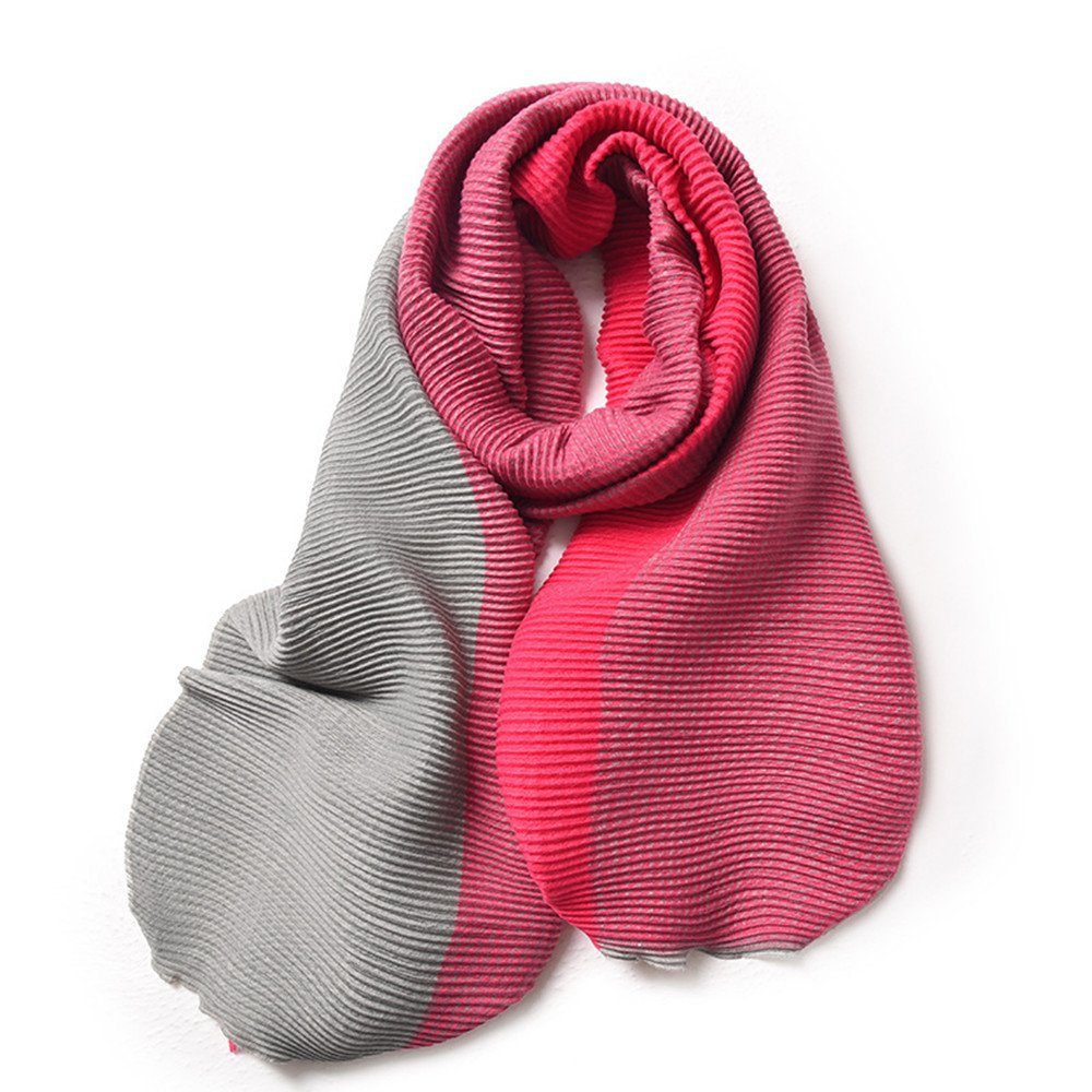 Qualität, red Winter in zweiseitige Halstuch Modeschal verschiedenen Schal,XL Geschenk Damen Frauen Linie,Damen Farben XDeer Poncho Schal feine für