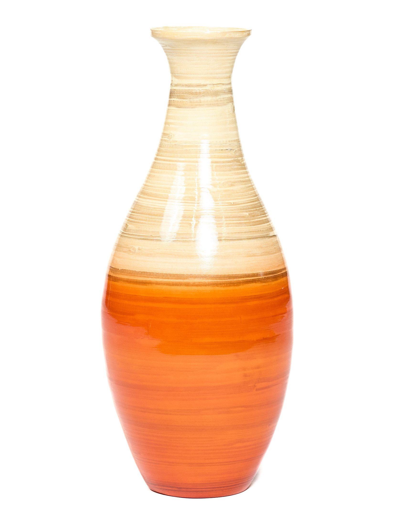 YAADU Dekovase handgefertigte Vase aus Bambus, mehrfarbige Bodenvase (1 St)