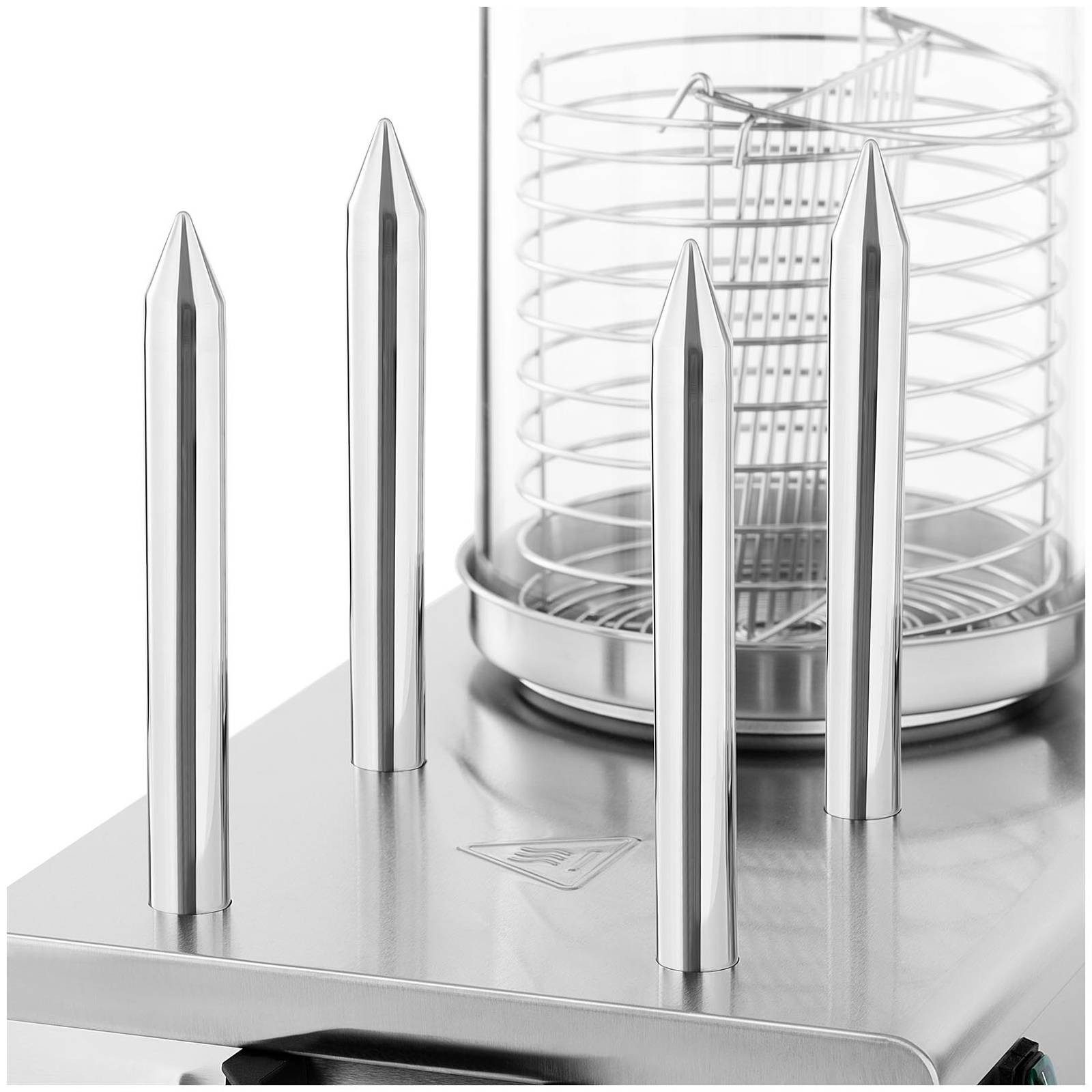 Royal Catering Hotdog-Maker Hot Dog Maschine 30 Würste Wärmer Bockwurstwärmer 4 Spieße Gastro, 550 W, verschiedene Produktvarianten