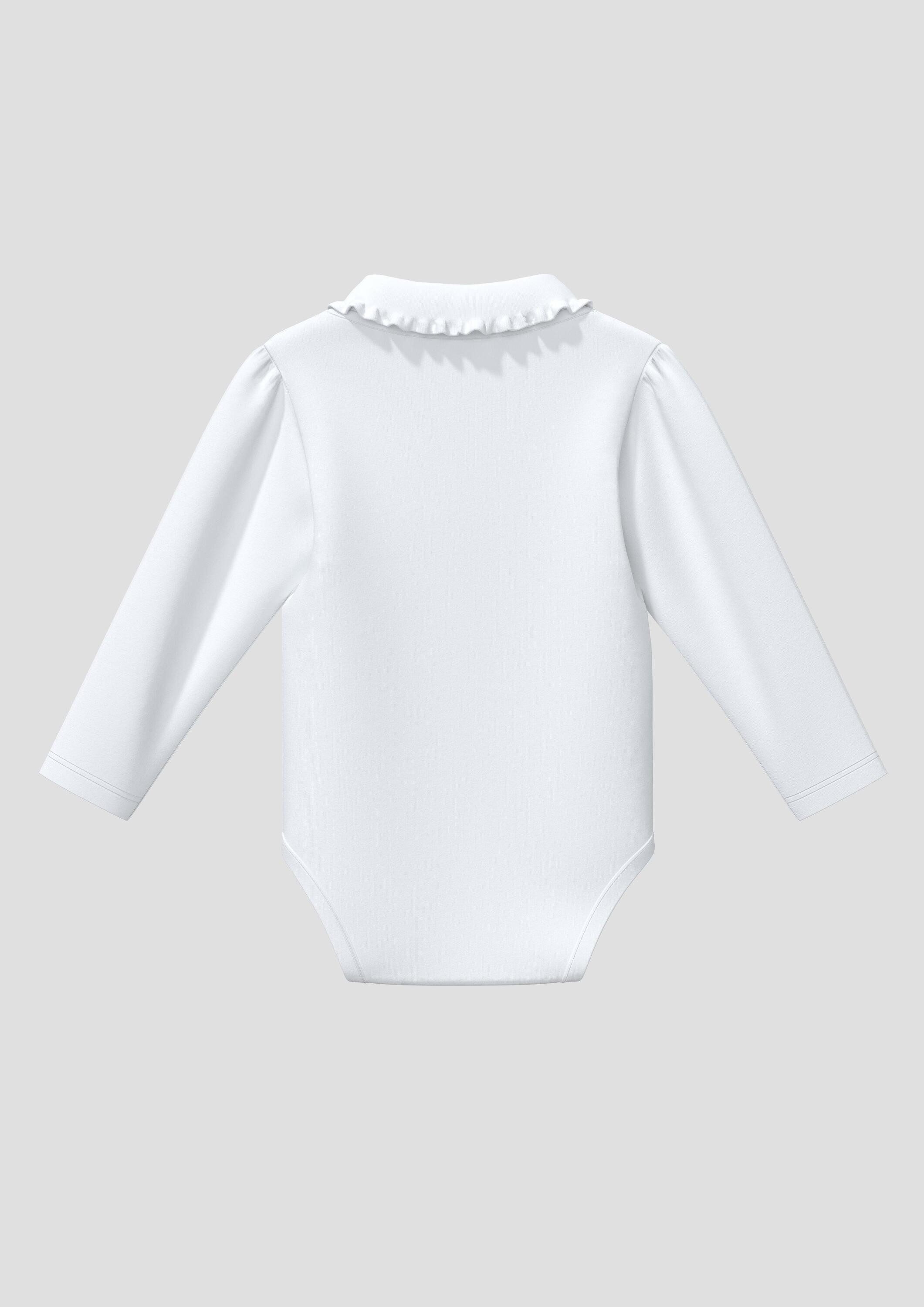 s.Oliver Shirtbody T-Shirt Body Body mit gerüschtem Polokragen