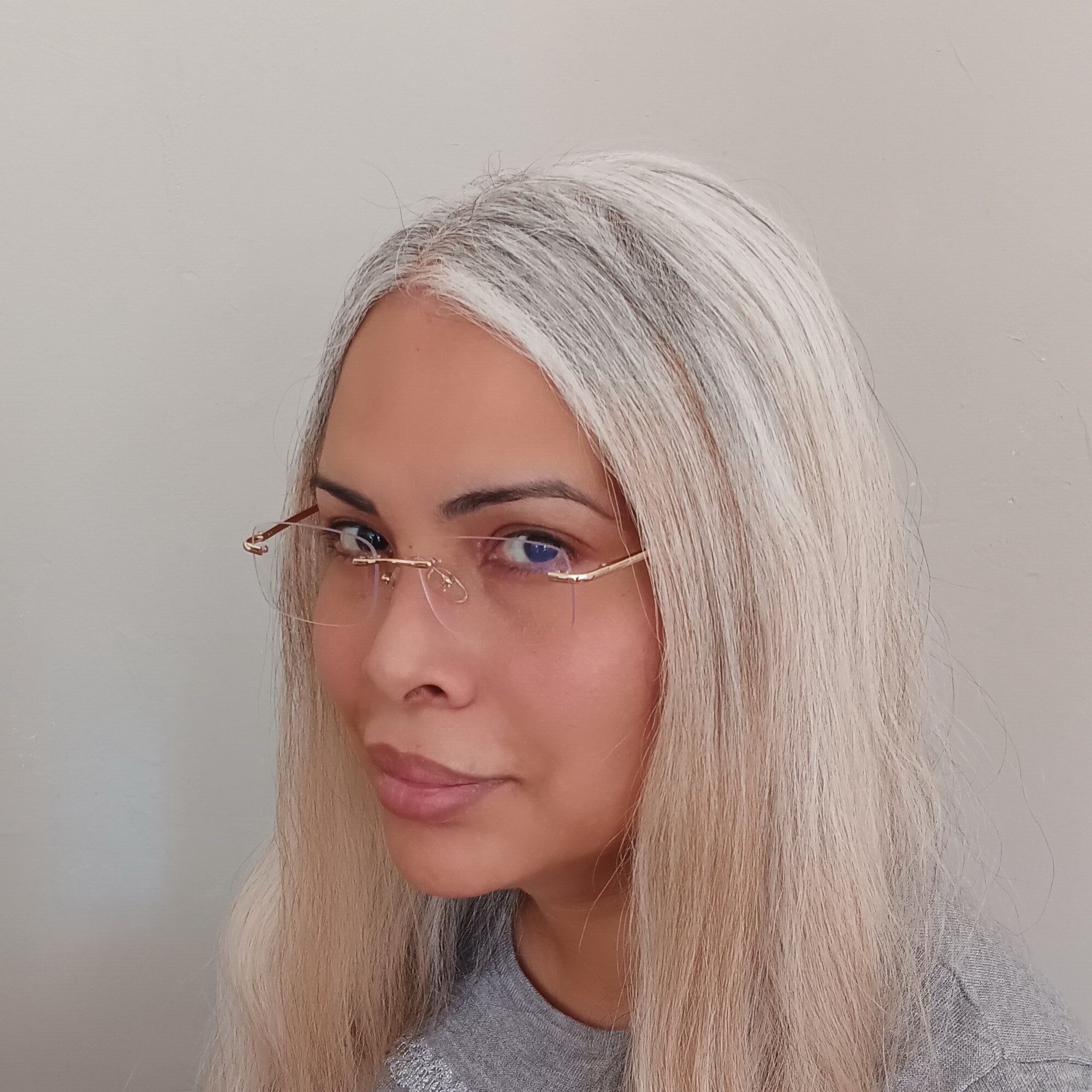 LUXXADA Sonnenbrille (Computerbrille PC Brille Blaulichtfilter Rechteckig Schmal Rahmenlos, Anti Blau Licht Brille mit Brillenbeutel) Anti Blue Light PC Brille Gamingbrille