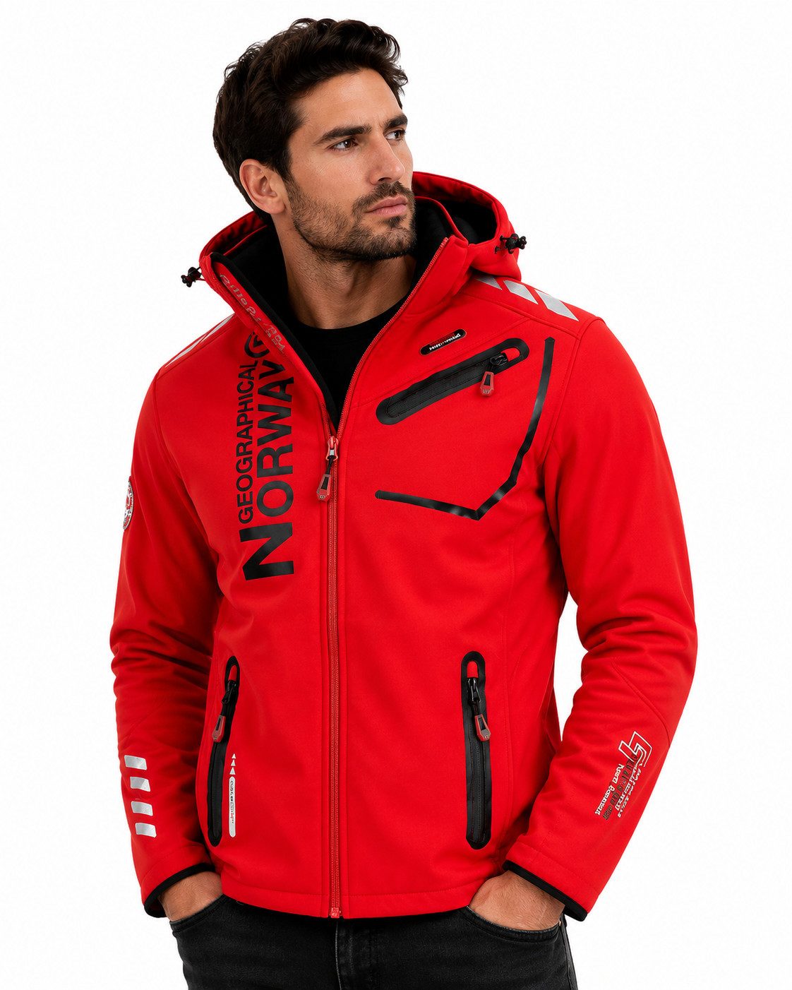 Geographical Norway Softshelljacke Herren Herbst Winter Jacke Softshell Jacke Outdoor Regen Übergangs