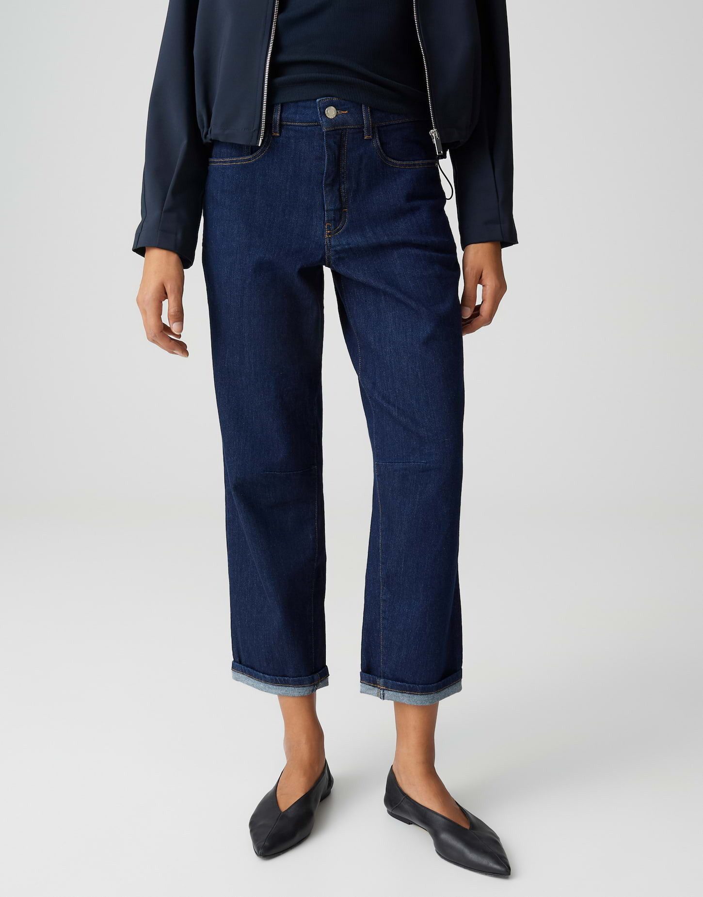 Relax-fit-Jeans MELLY RELAX Barrel Fit mit Powerstretch Mid Rise