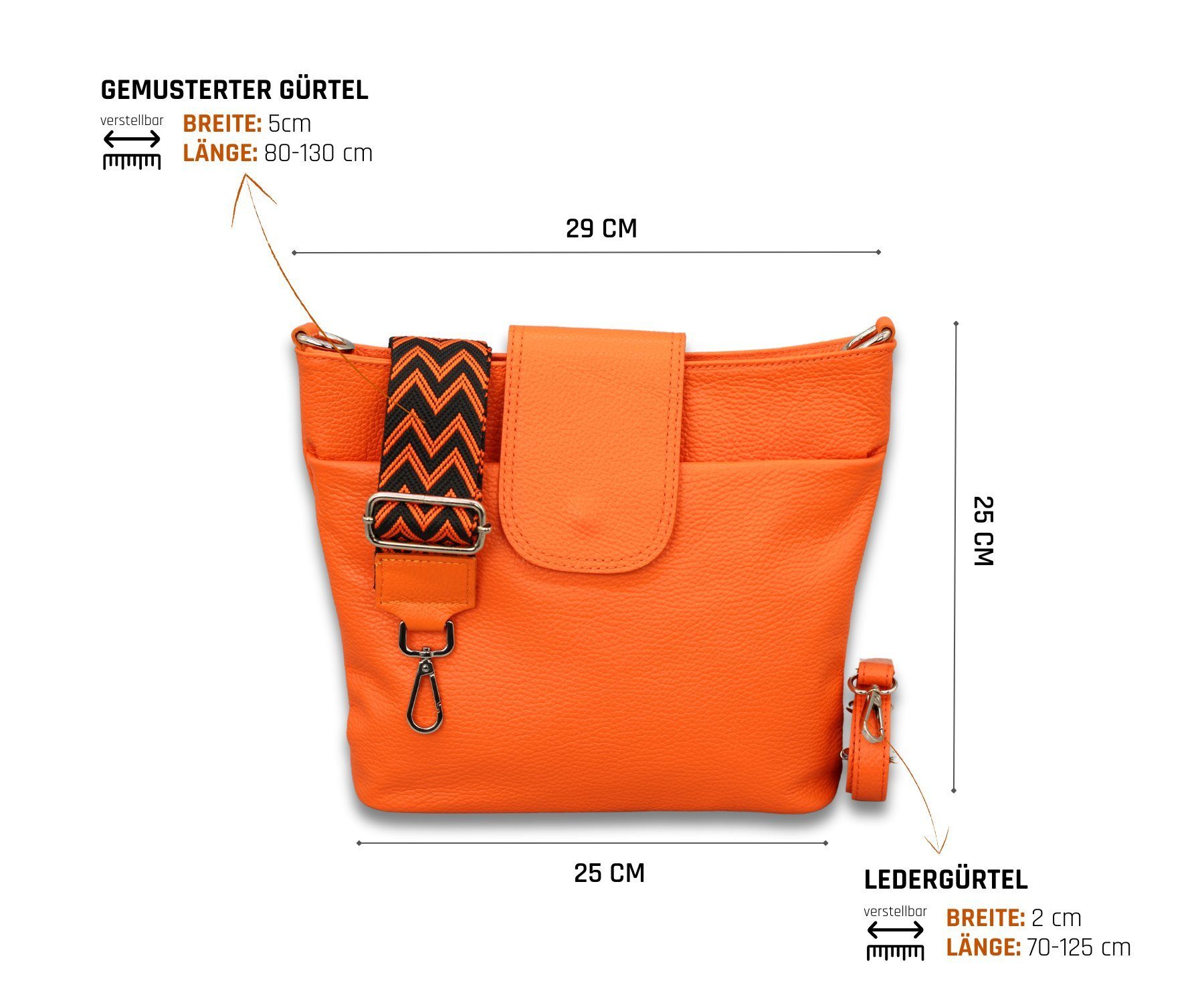 Adel Bags Schultertasche SARA Umhängetasche für Damen, Schultertasche aus E günstig online kaufen