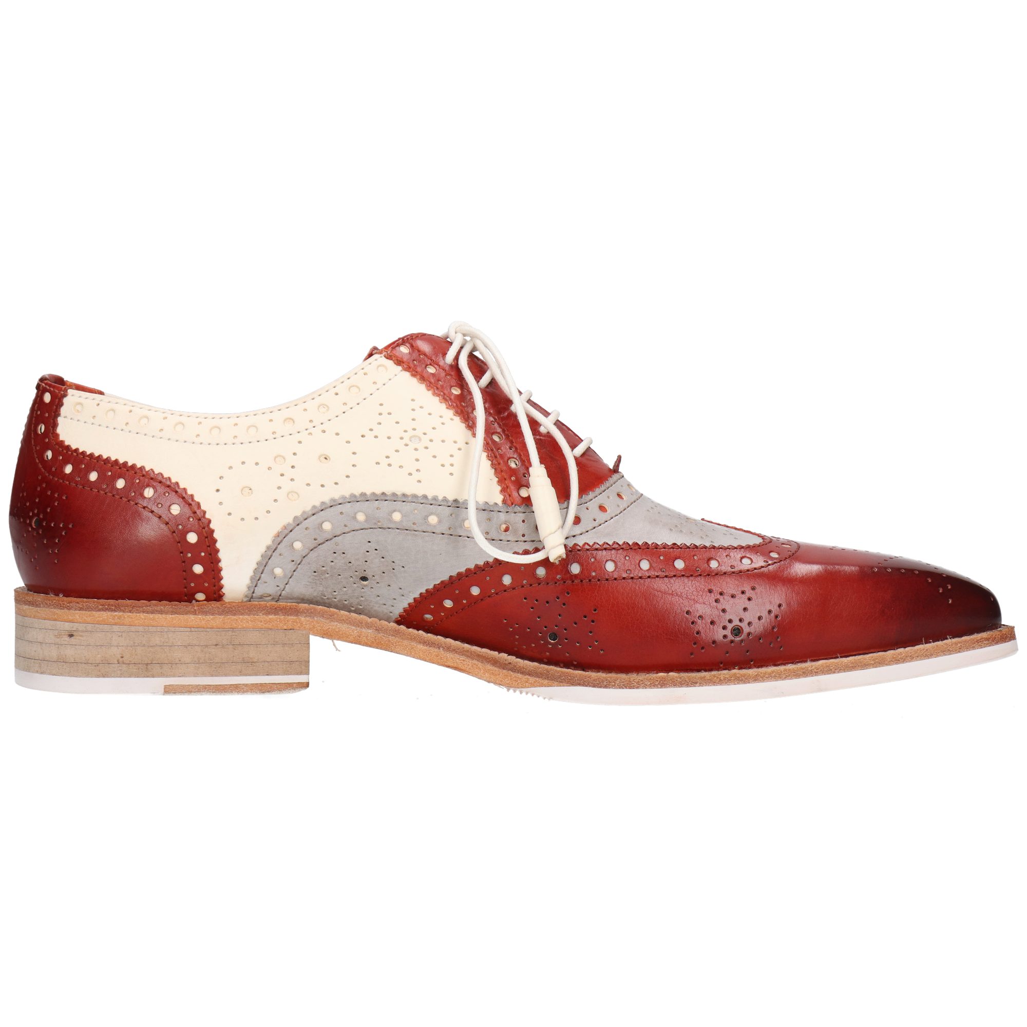 Melvin & Hamilton Jeff 28 Leder-Derby Schuhe für Herren Schnürschuh Flache Absätze, Echtes Leder