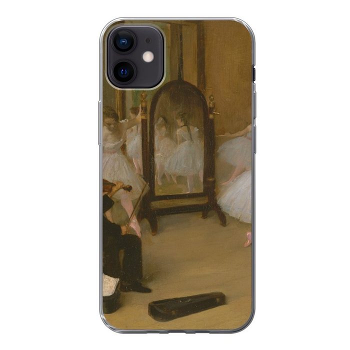 MuchoWow Handyhülle Die tanzende Klasse - Gemälde von Edgar Degas Handyhülle Apple iPhone 12 Mini Smartphone-Bumper Print Handy