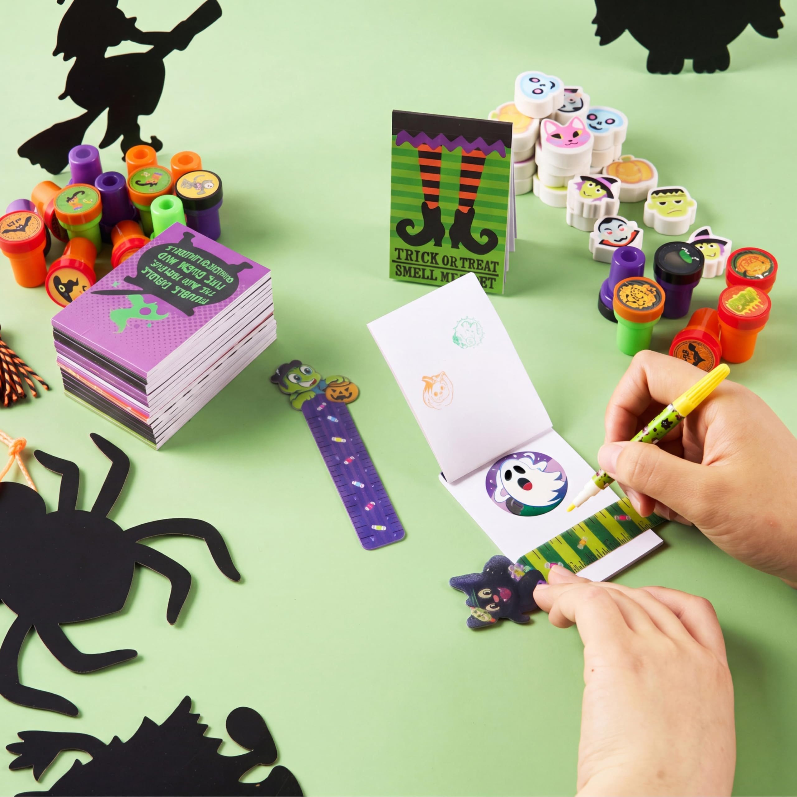 JOYIN Bleistift JOYIN 192-tlg. Halloween Briefpapier Set, für Kinder Party Schule – Bild 5 von 5