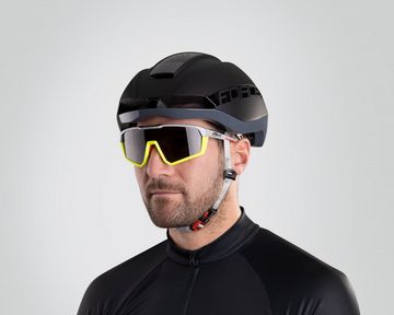 FORCE Fahrradhelm Helm FORCE ORCA schwarz-grau L-XL