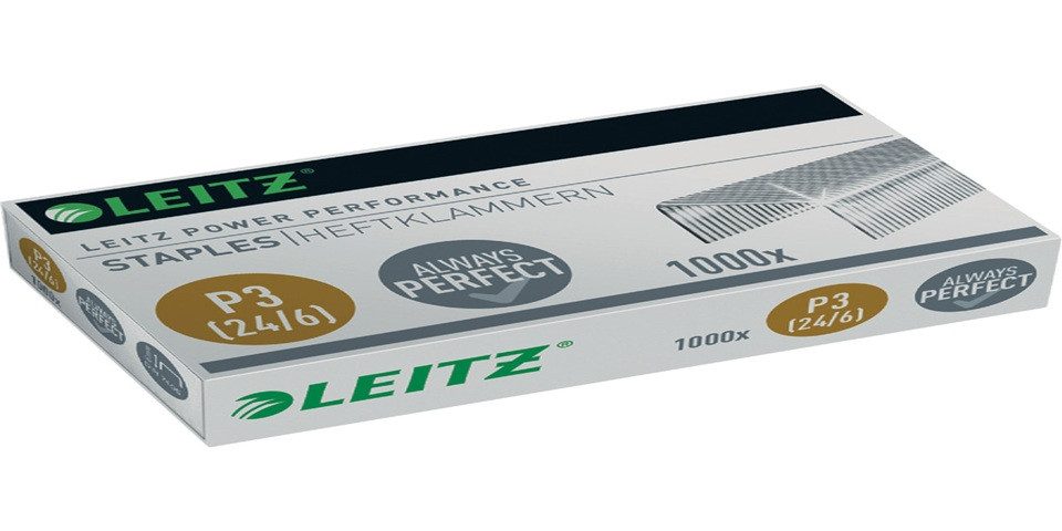 Heftklammer LEITZ Heftklammern 5570, 24/6 VZ, 1.000 Stück