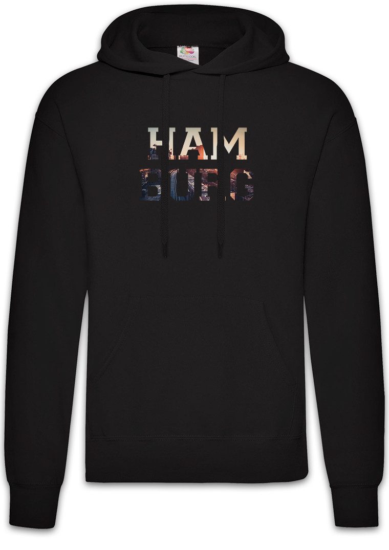 Urban Backwoods Hoodie HamburgHerren Hoodie Skyline Stadt City Ville Deutschland Germany (1-tlg) Allemagne Germania St. Alemania