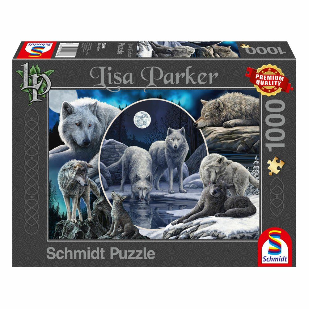 Schmidt Spiele Puzzle Prächtige Wölfe - Lisa Parker, 1000 Puzzleteile
