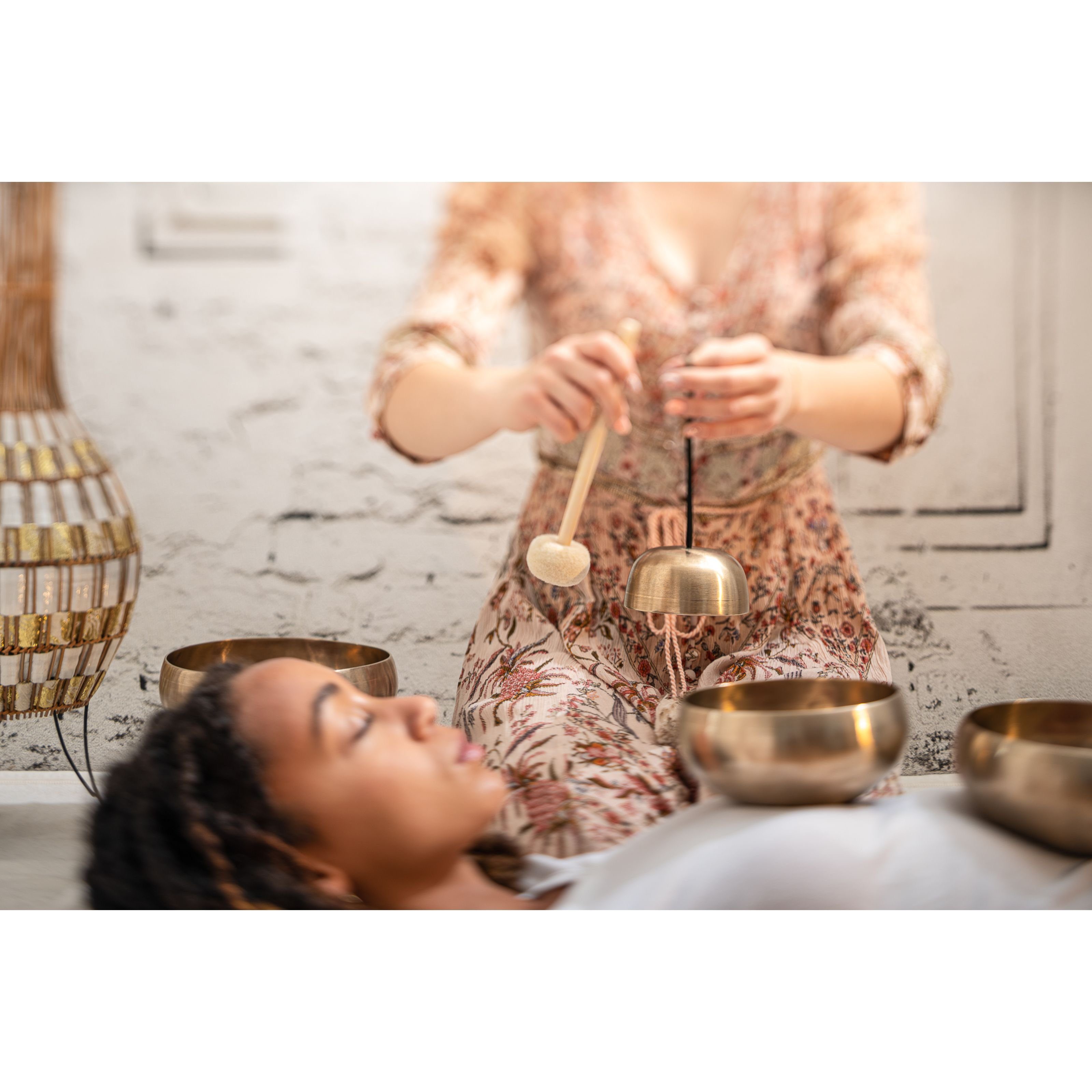 Meinl Percussion Paukenschlägel (Sticks, Beater und Mallets, Percussion Schlägel), Klangschalenschlägel SB-M-LT-S Large Tip, 21 cm - Percussion