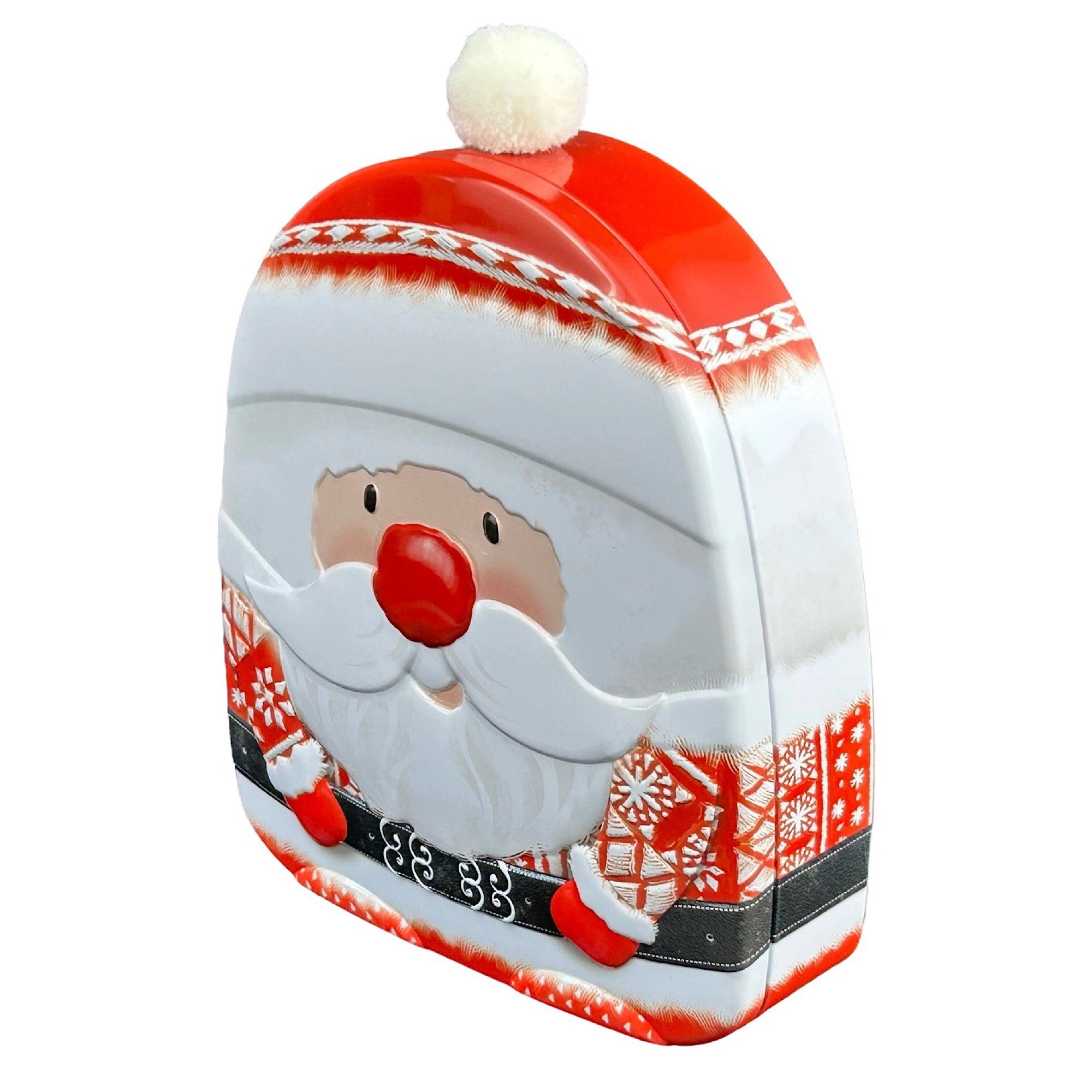 mit MediMuc Santa Mütze Keksdose mit Mütze, Santa
