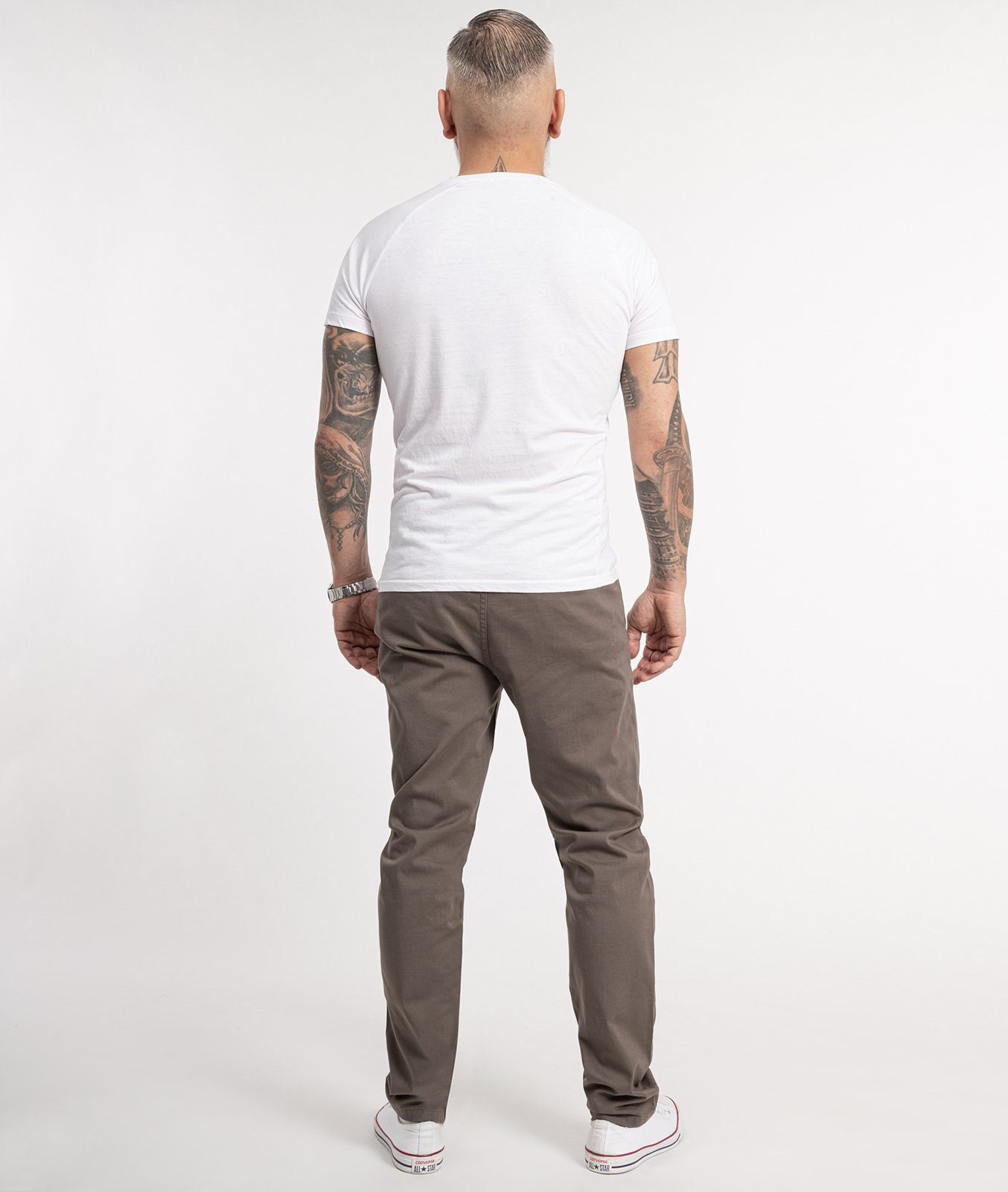 Indumentum Chinohose Herren Regular Fit Chinohose IR-506 auch in Größen Größen erhältlich, mit elastischem Bund