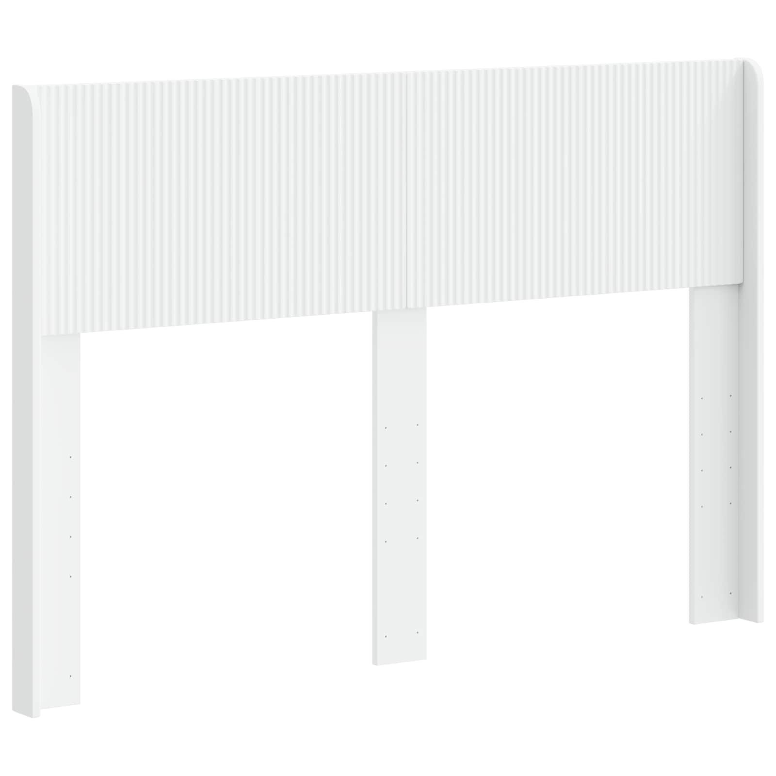 vidaXL Bett Kopfteil Weiß PB (1-tlg)
