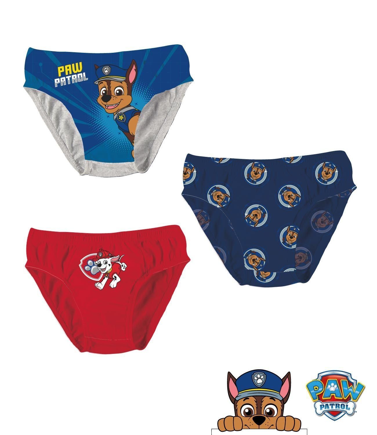 PAW PATROL Slip 6x PAW PATROL Jungen Unterhosen sechs Slips Schlüpfer Unterwäsche Set Kinder Gr.92 98/104 110/116 122/128 für 2 3 4 5 6 7 8 9 10 Jahre