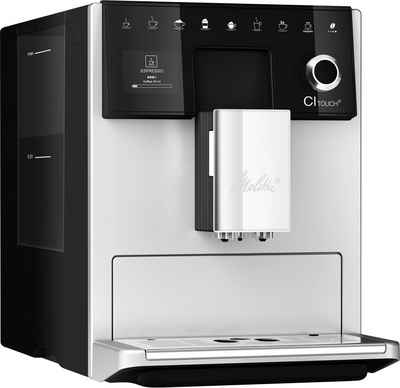 Melitta Kaffeevollautomat CI Touch® F630-111, silber, 10 Kaffeerezepte, 2-Kammern-Bohnenbehäl., One Touch Bedienung